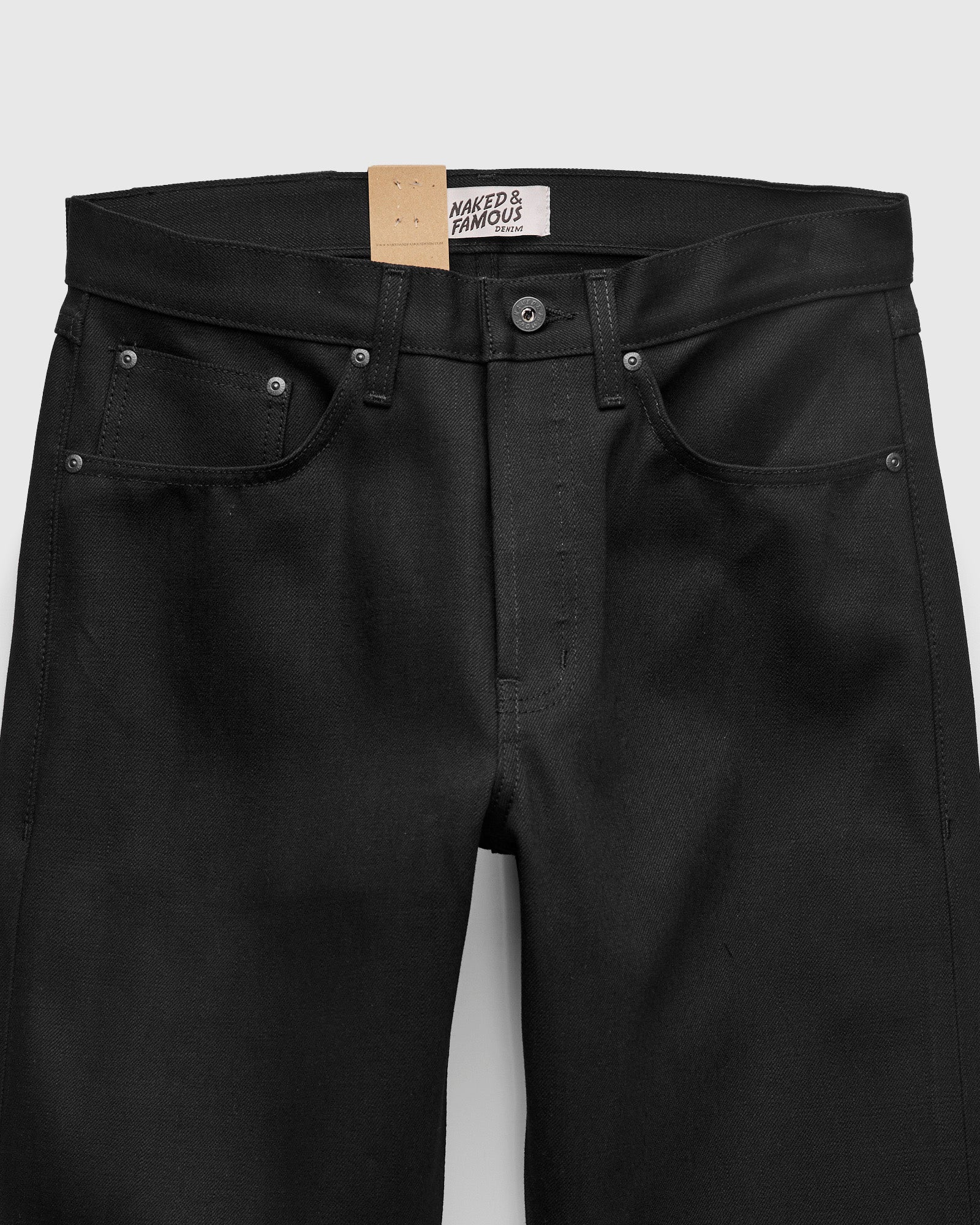 "Solid Black" 13oz Selvedge Denim - True Guy Fit - Image 8