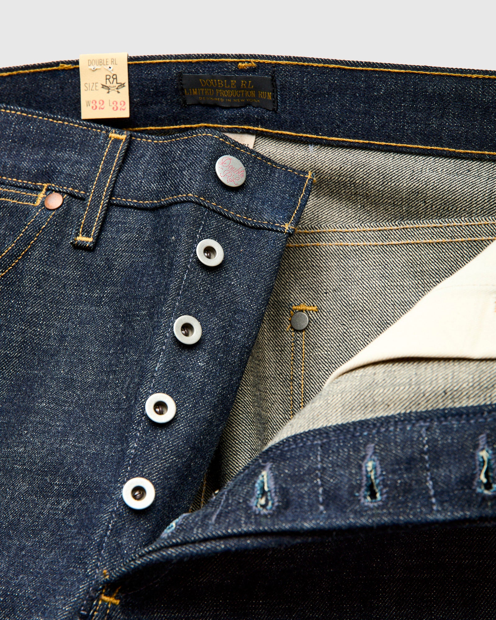"Somerset" 14.25oz Roughout Selvedge Denim - High Slim Fit - Image 8