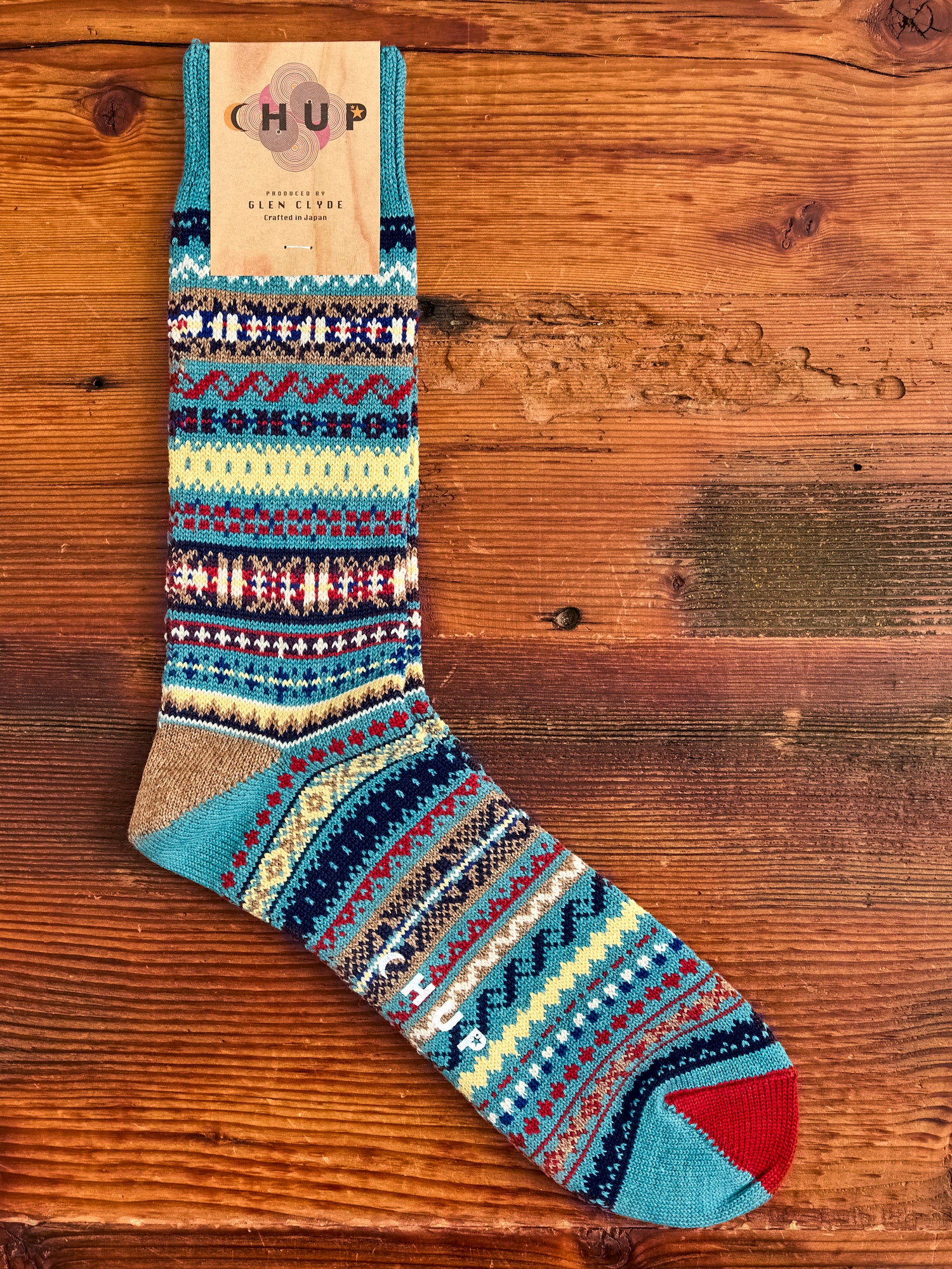 Sound Wave Sock in Ocean - Image 2