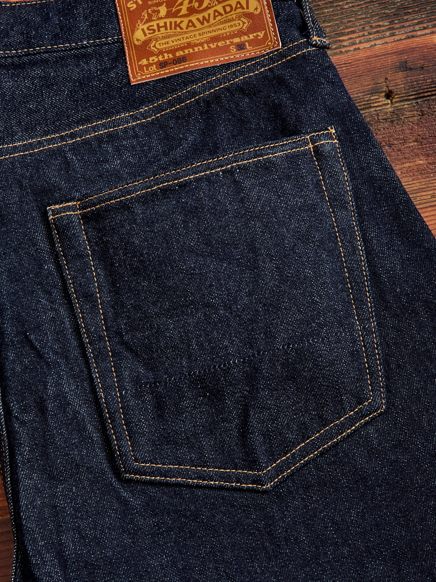 SP-086S "Ishikawadai" 45th Anniversary 13oz Selvedge Denim - Regular Tapered Fit - Image 4