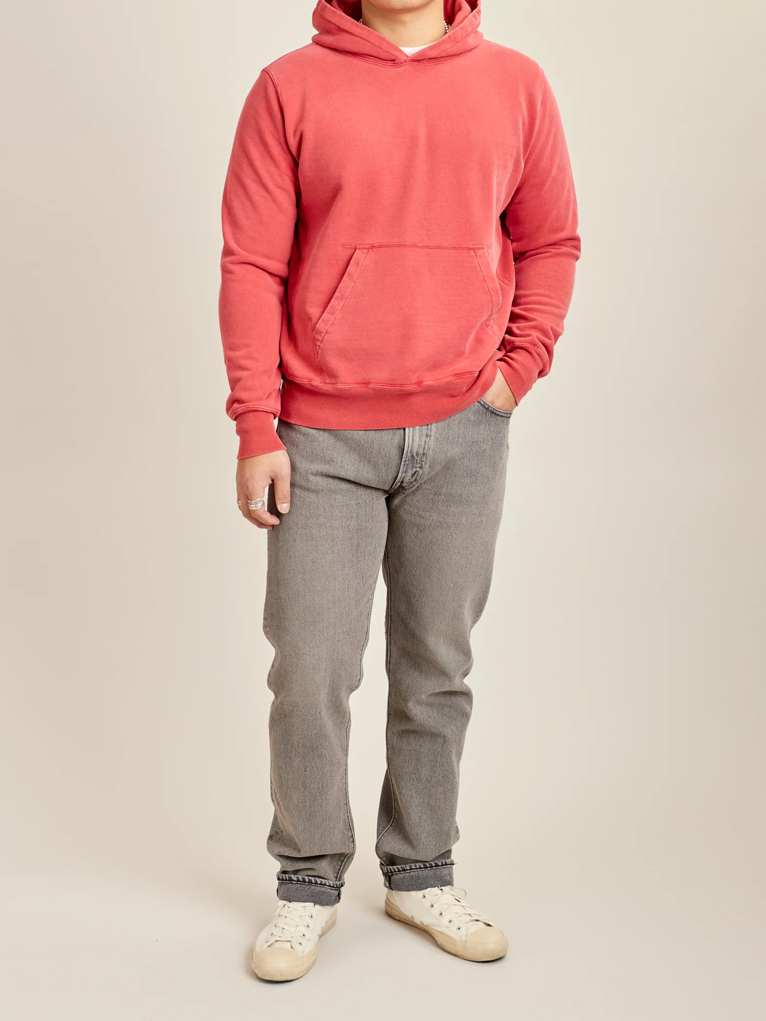 Special Finish Pullover Hoodie in Red - Image 9