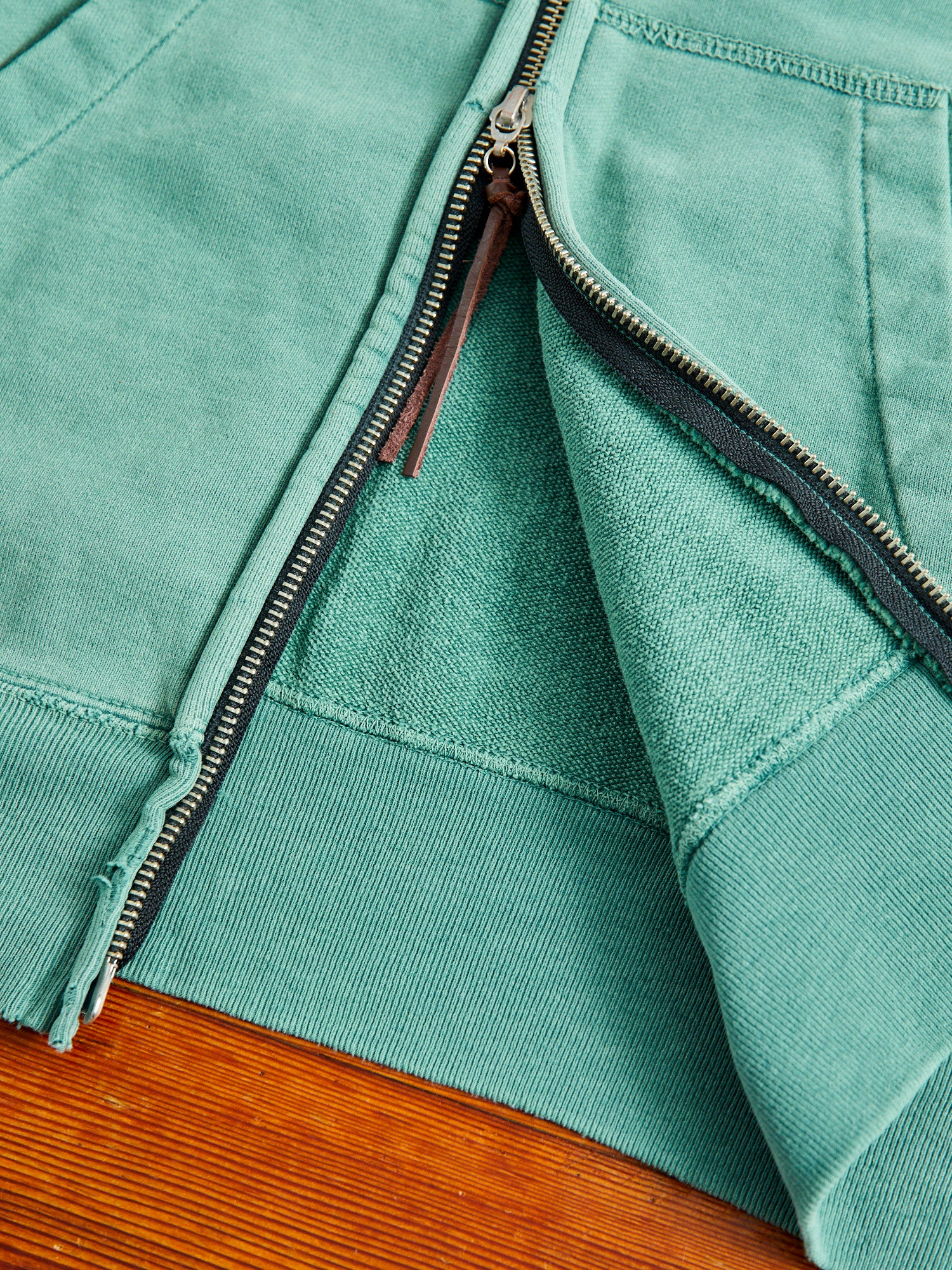 Special Finish Zip Hoodie in Green - Image 7