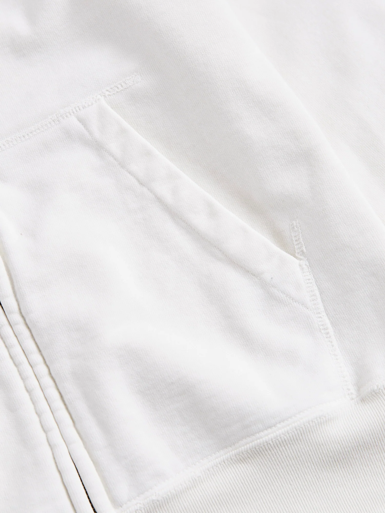 Special Finish Zip Hoodie in Off-White - Image 5