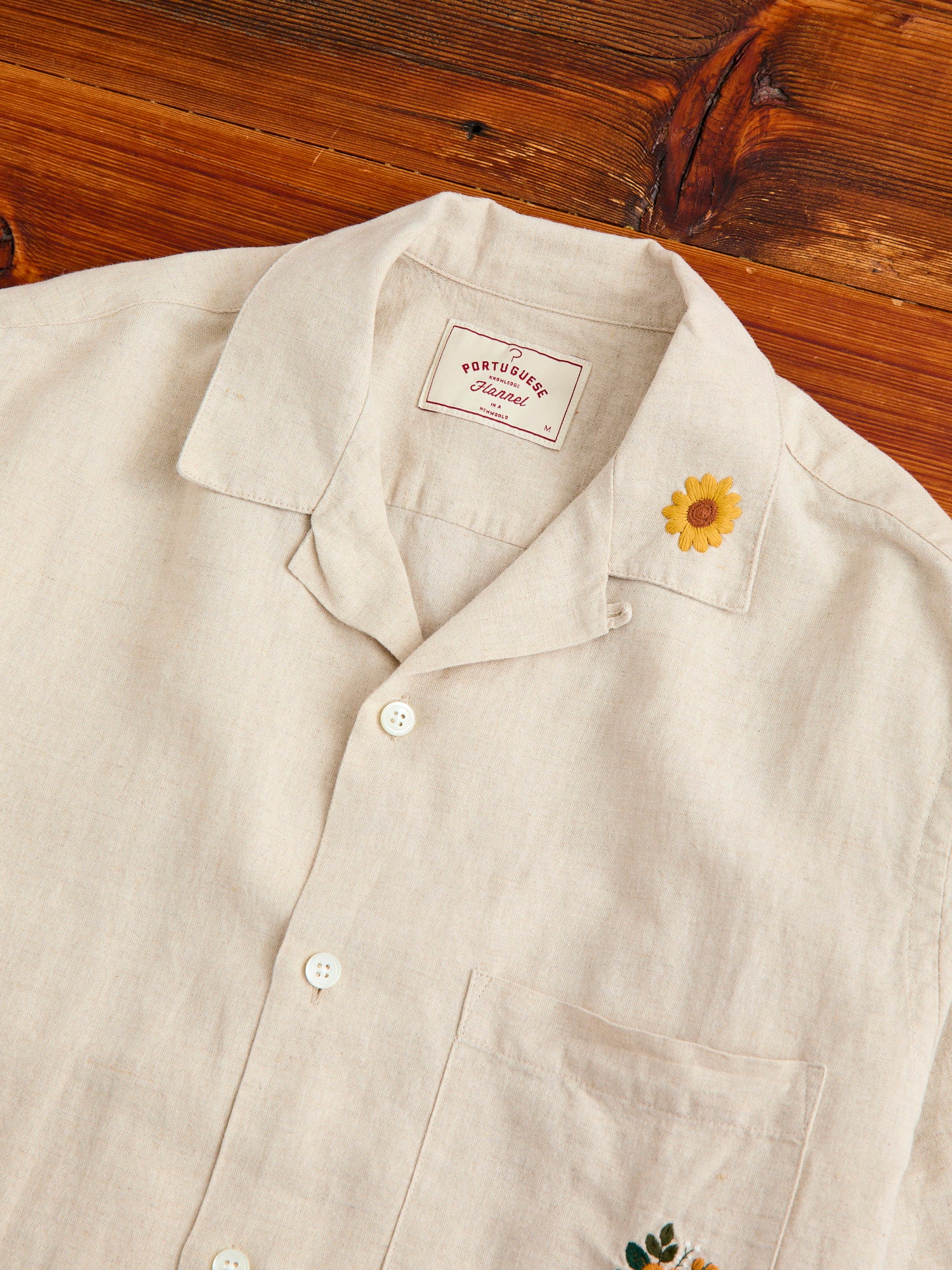 Spring 2 Button-Up Shirt in Ecru - Image 3