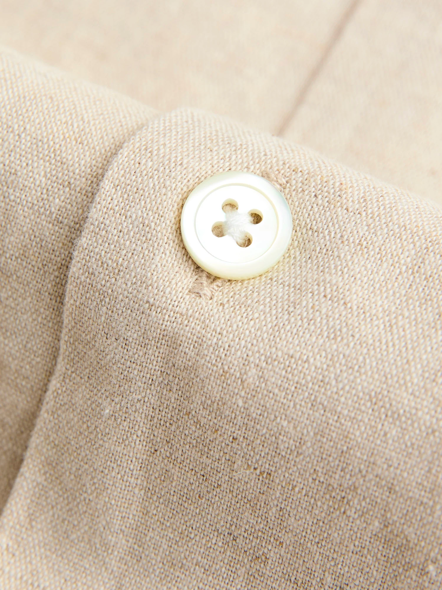 Spring 2 Button-Up Shirt in Ecru - Image 7