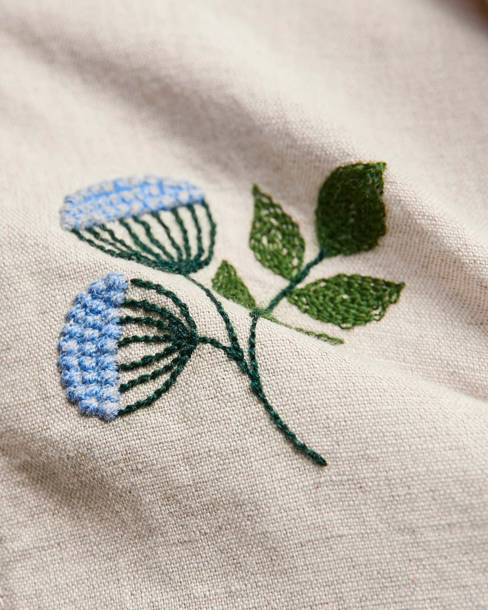Spring Embroidery Shirt in Ecru - Image 2