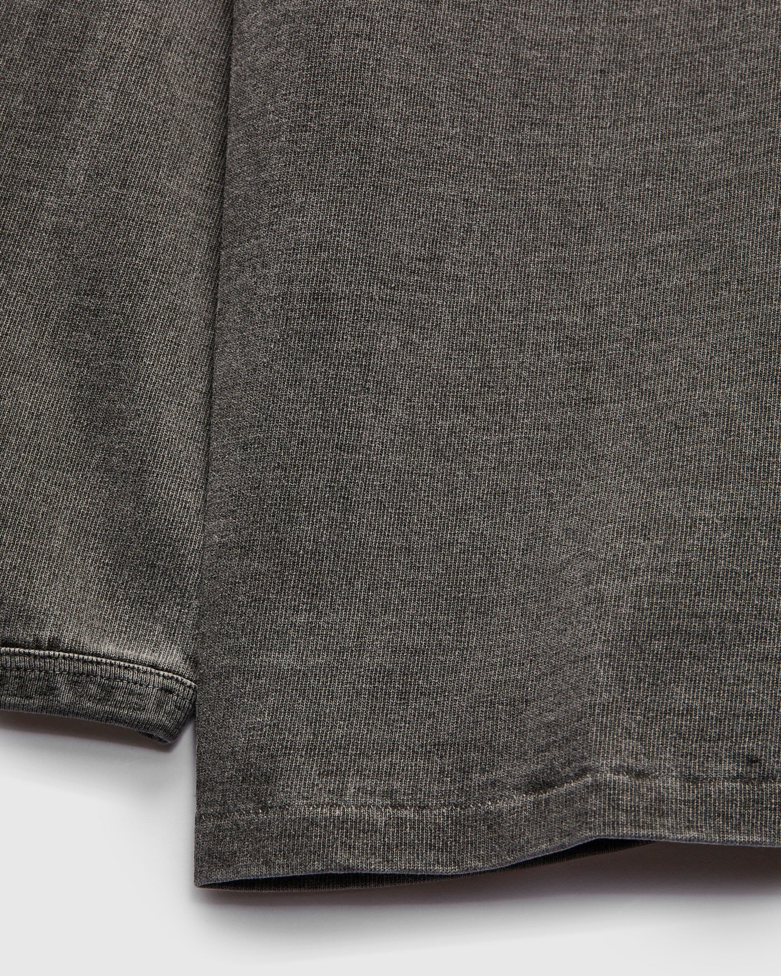 Stand Wheeler Long Sleeve Pigment-Dyed Tee in Sumikuro - Image 4