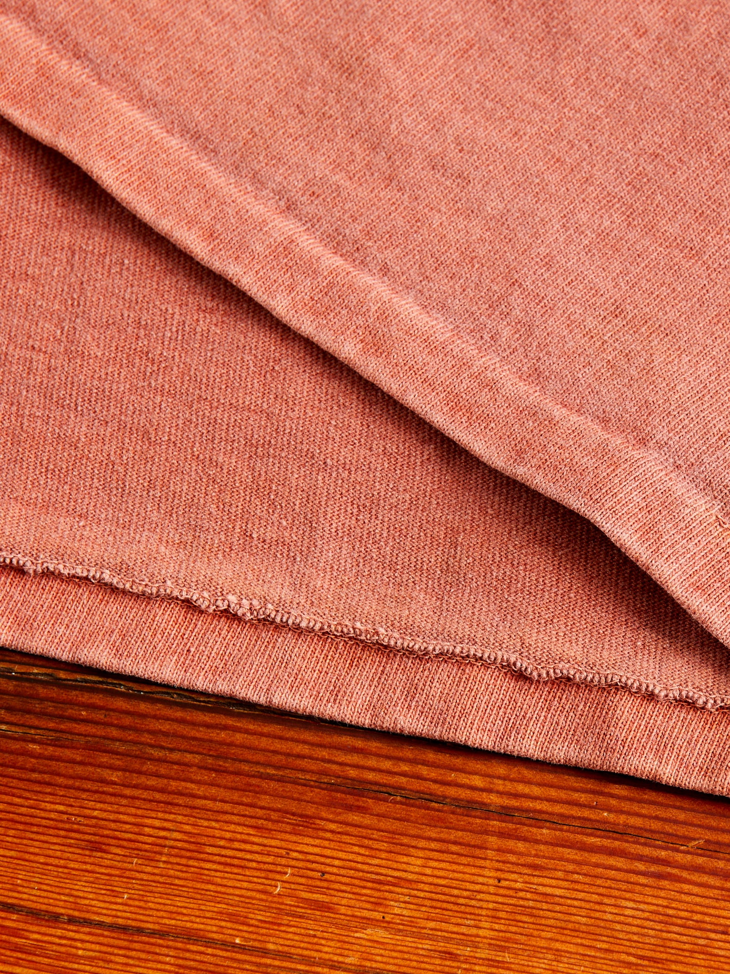Stand Wheeler Pigment-Dyed T-Shirt in Brick Red - Image 5