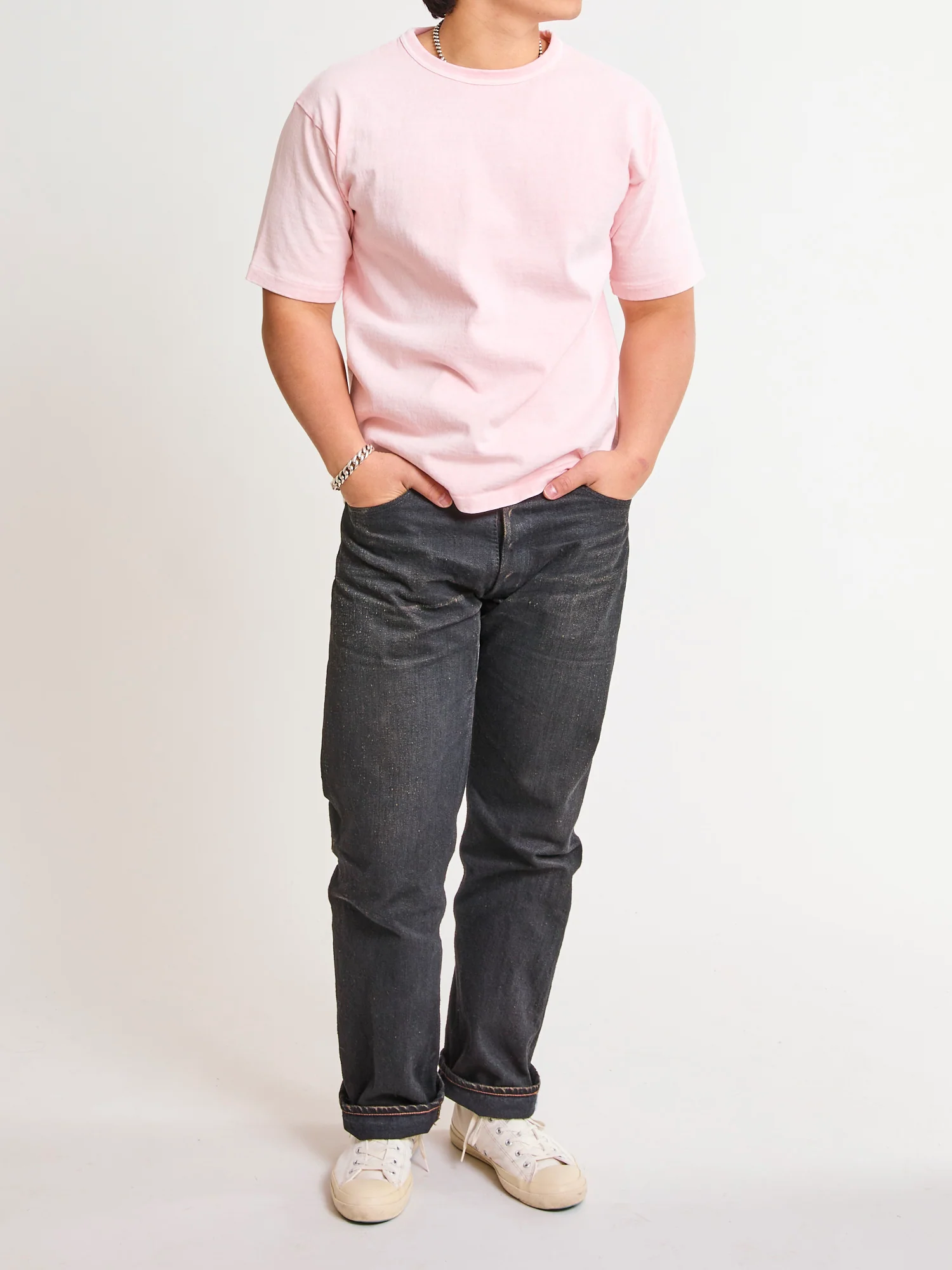 Stand Wheeler Pigment-Dyed T-Shirt in Pink - Image 7