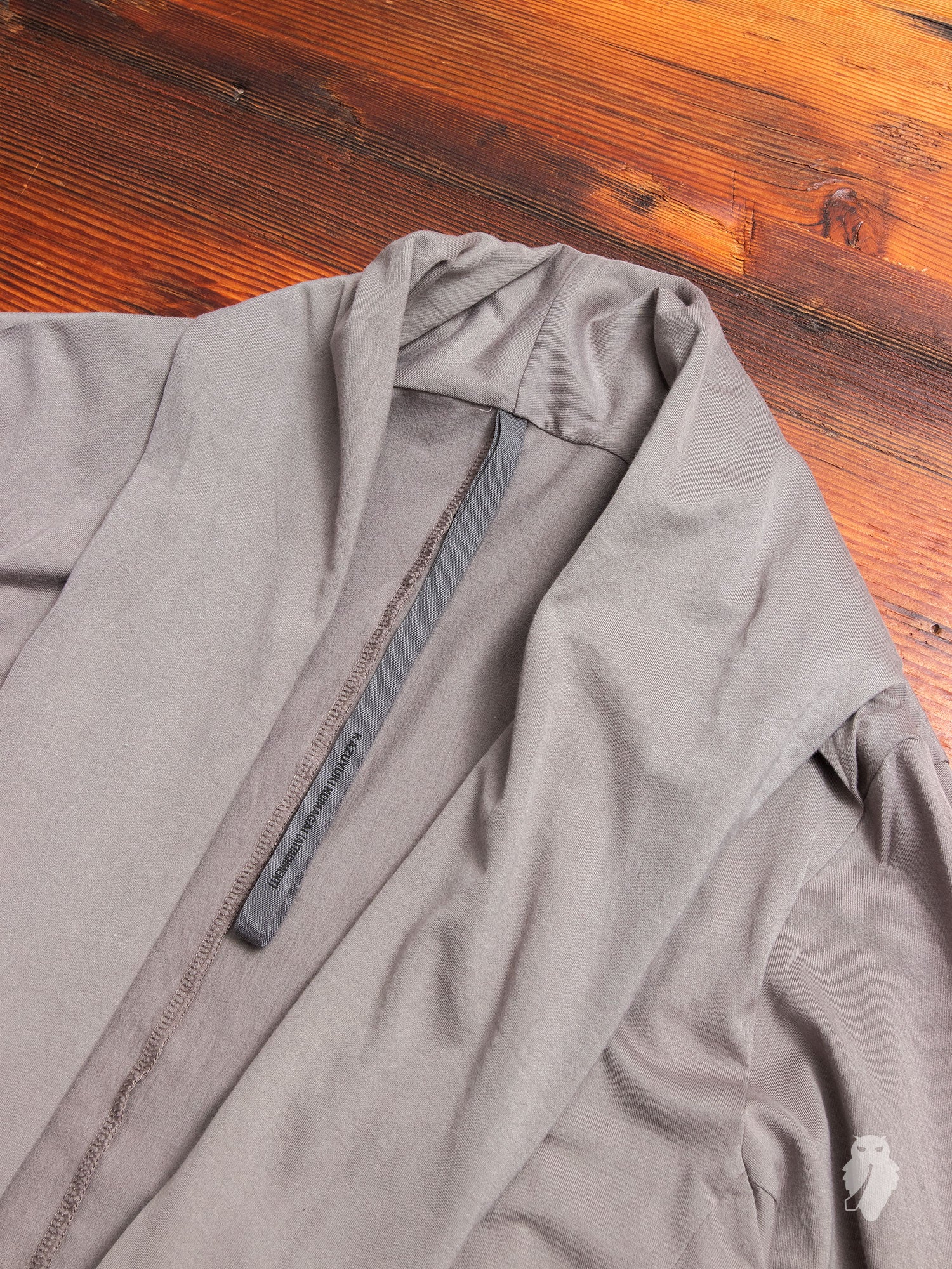 Stole Collar Cardigan in Grey - Image 3