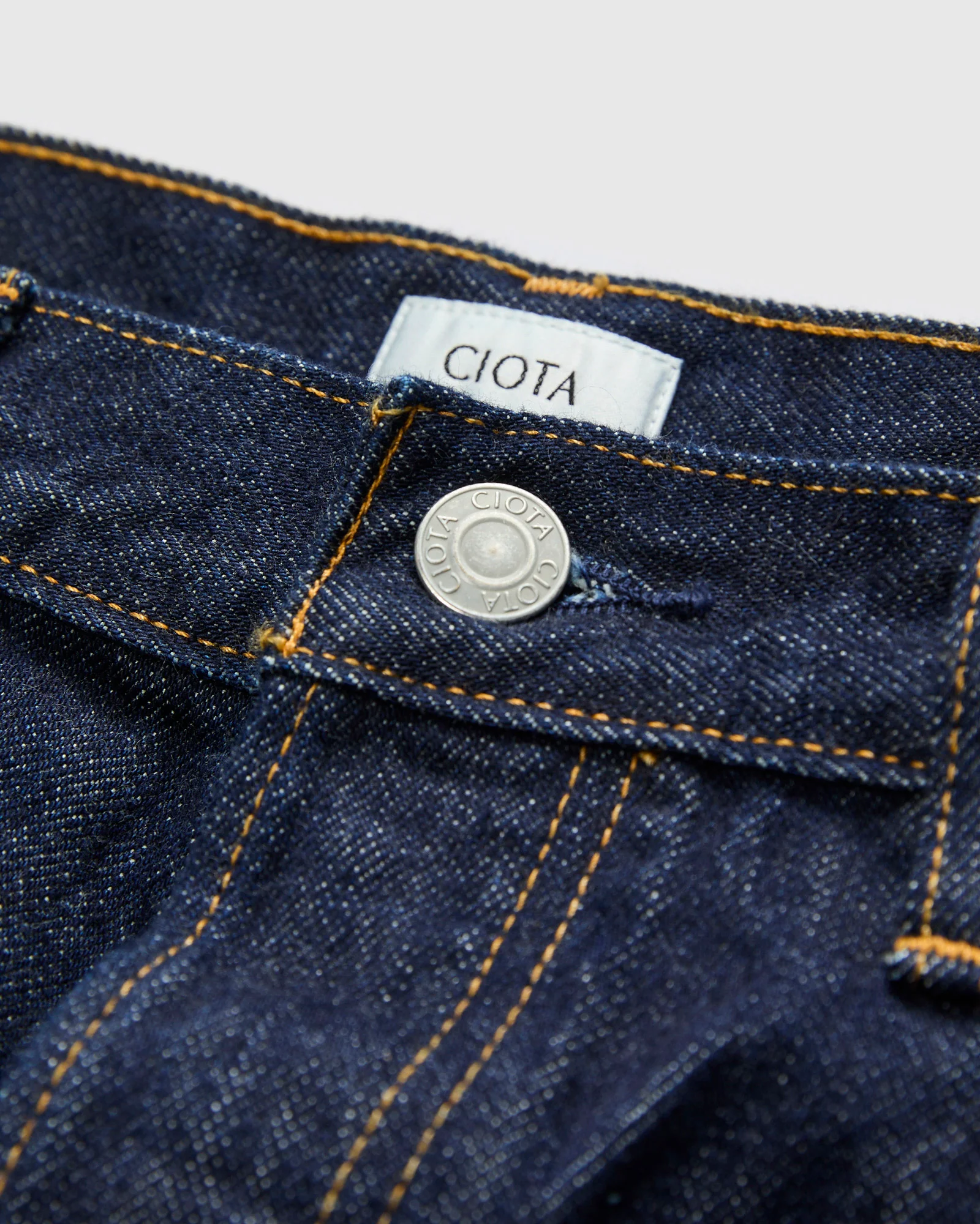 Straight 5 Pocket Selvedge Denim Pants in Indigo - Image 5