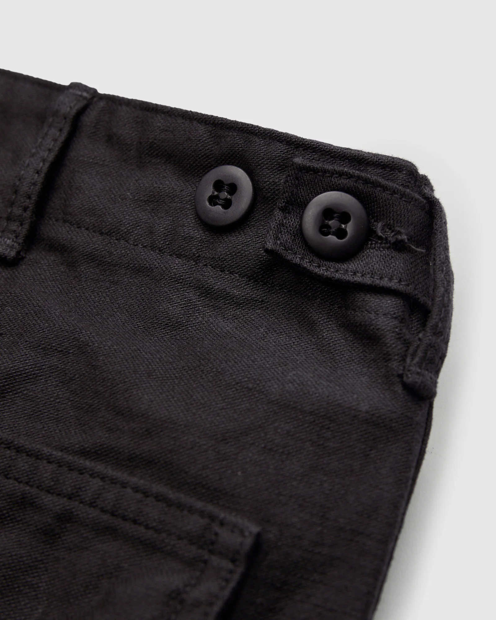 Straight Fit Fatigue Pants in Black - Image 4
