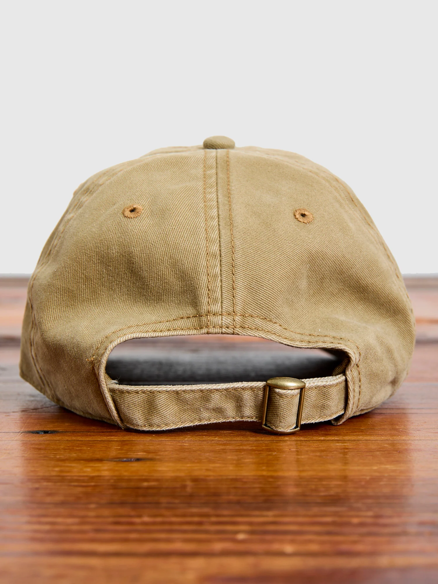 Strap Back Dad Cap in Khaki - Image 3