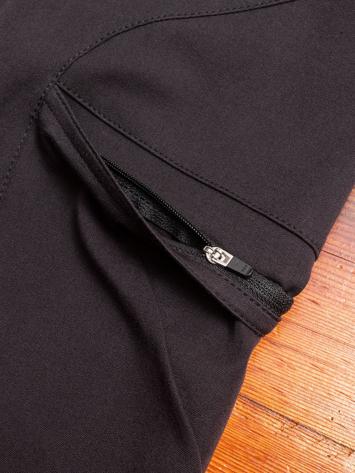Stretch Twill Biker Cargo Pants in Black - Image 5