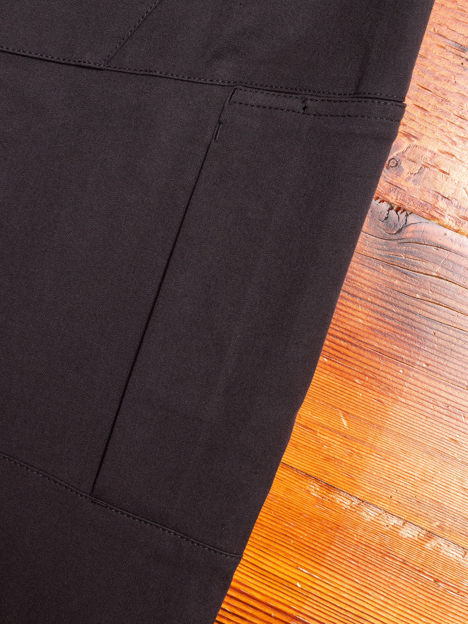 Stretch Twill Biker Cargo Pants in Black - Image 9