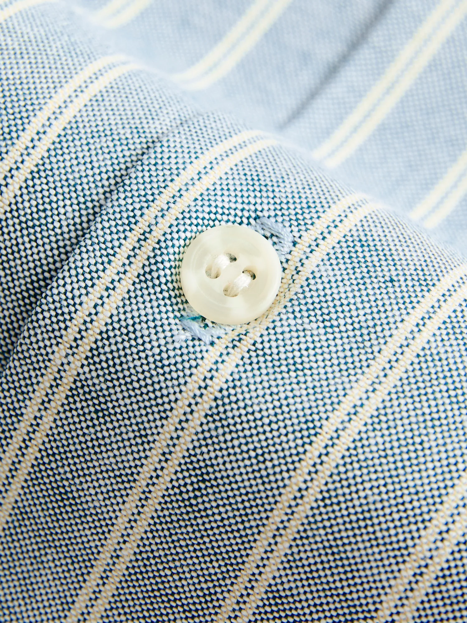 "Striped Oxford" Aloha Shirt in Vintage Indigo - Image 6