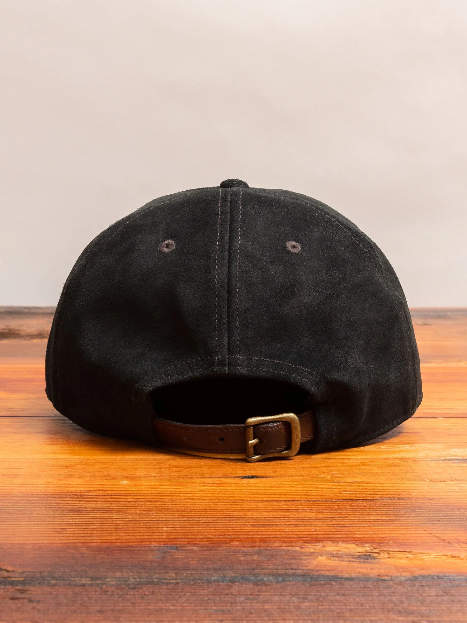 Suede Baseball Cap in Black - Image 5