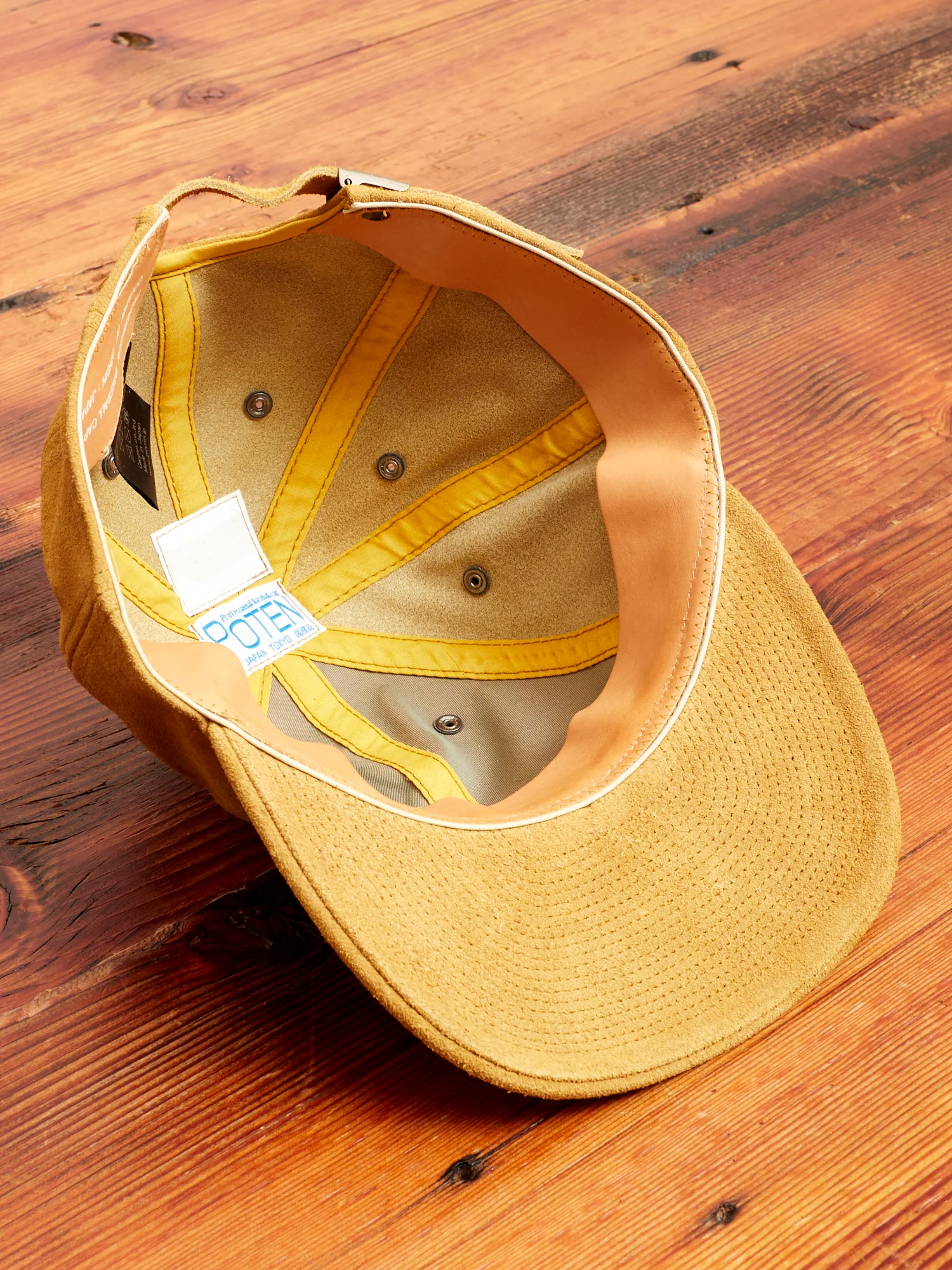 Suede Cap in Camel - Image 8