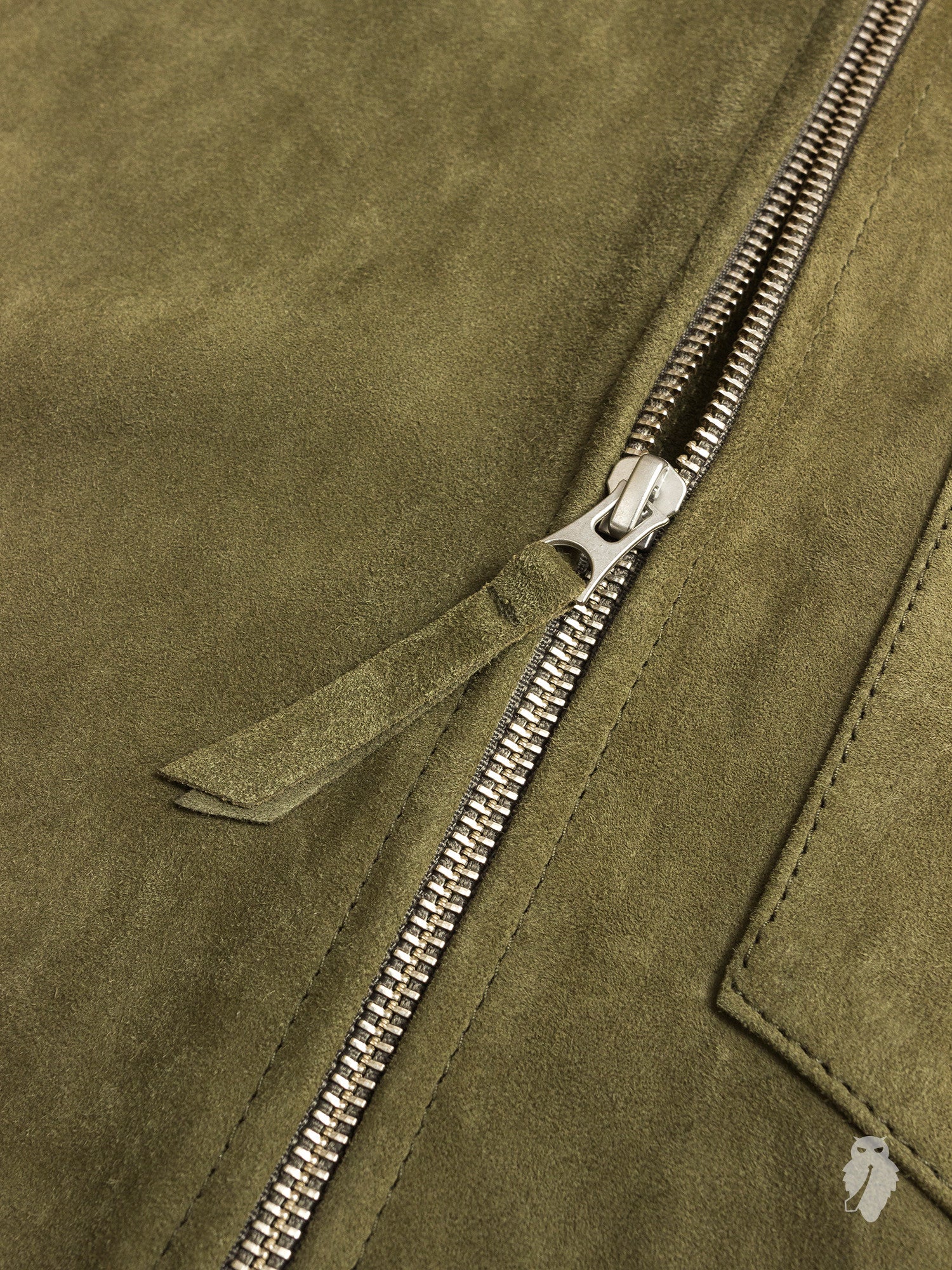 Suede Zip Shirt in Birch - Image 5