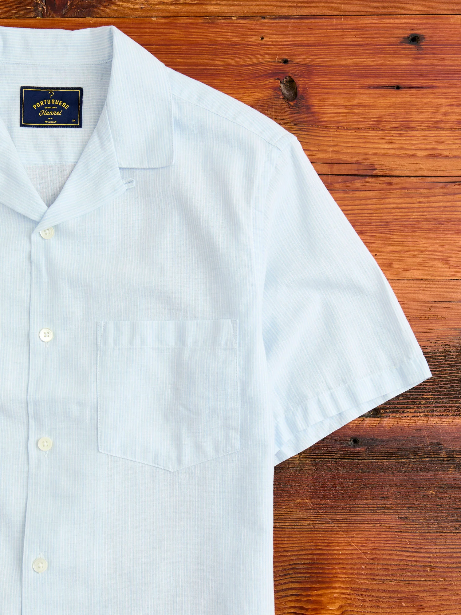 Summer Blend Button-Up Shirt in Sky - Image 4