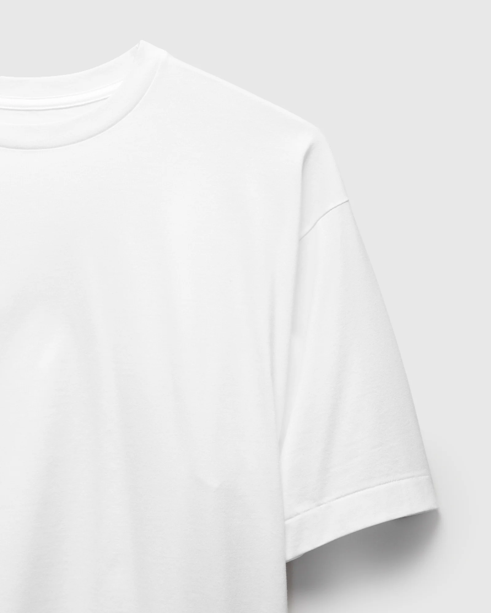 Suvin Cotton Suede Tenjiku S/S Tee in White - Image 3