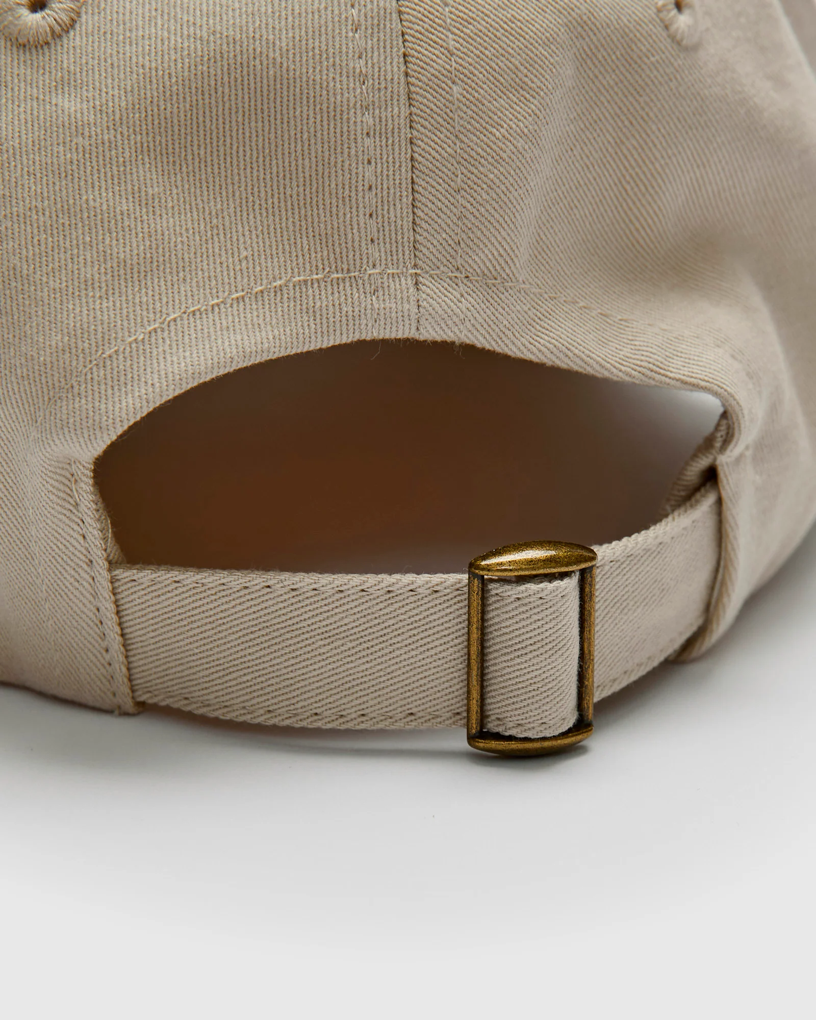 Swan Logo Gabardine Cap in Light Khaki - Image 5