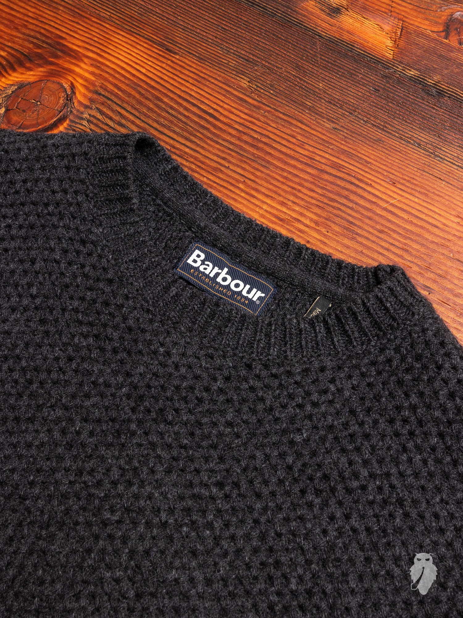 "Talon" Crewneck Sweater in Merlot - Image 3