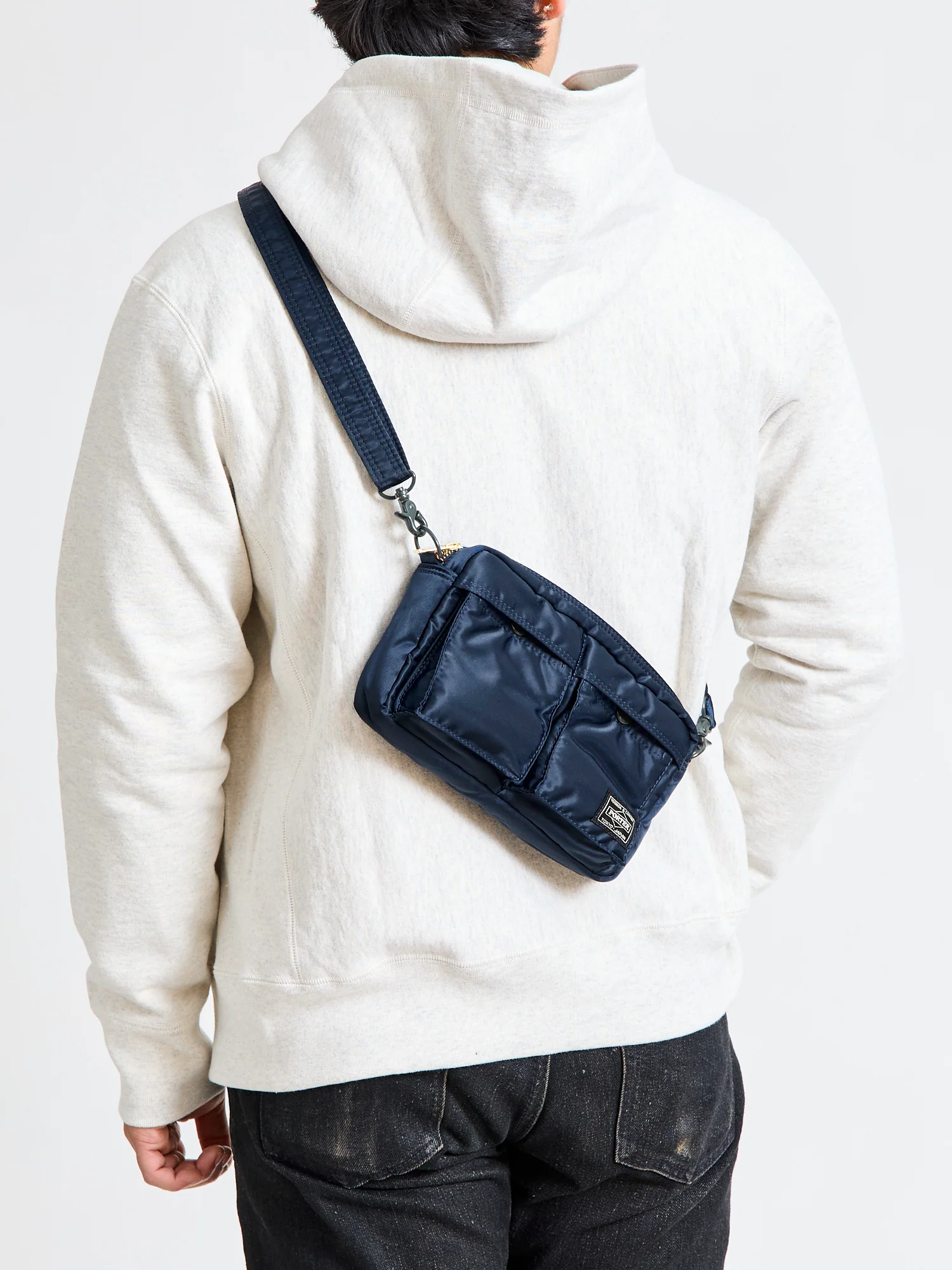 "Tanker" Shoulder Bag (S) in Iron Blue - Image 2