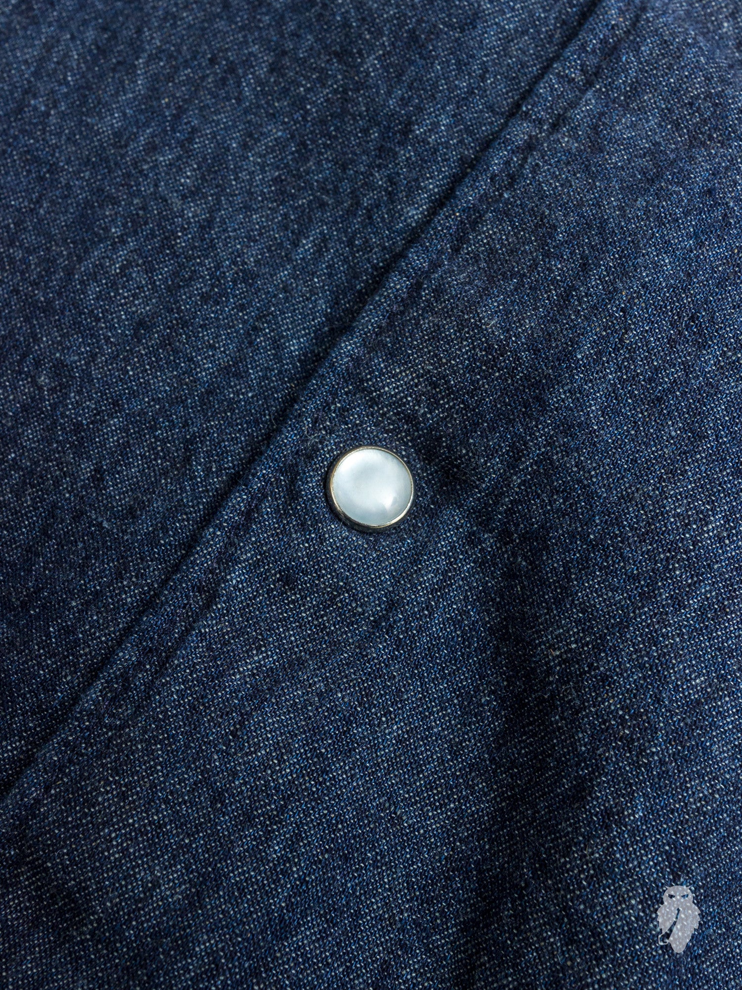"Ted" Denim Shirt in Washed Indigo - Image 4