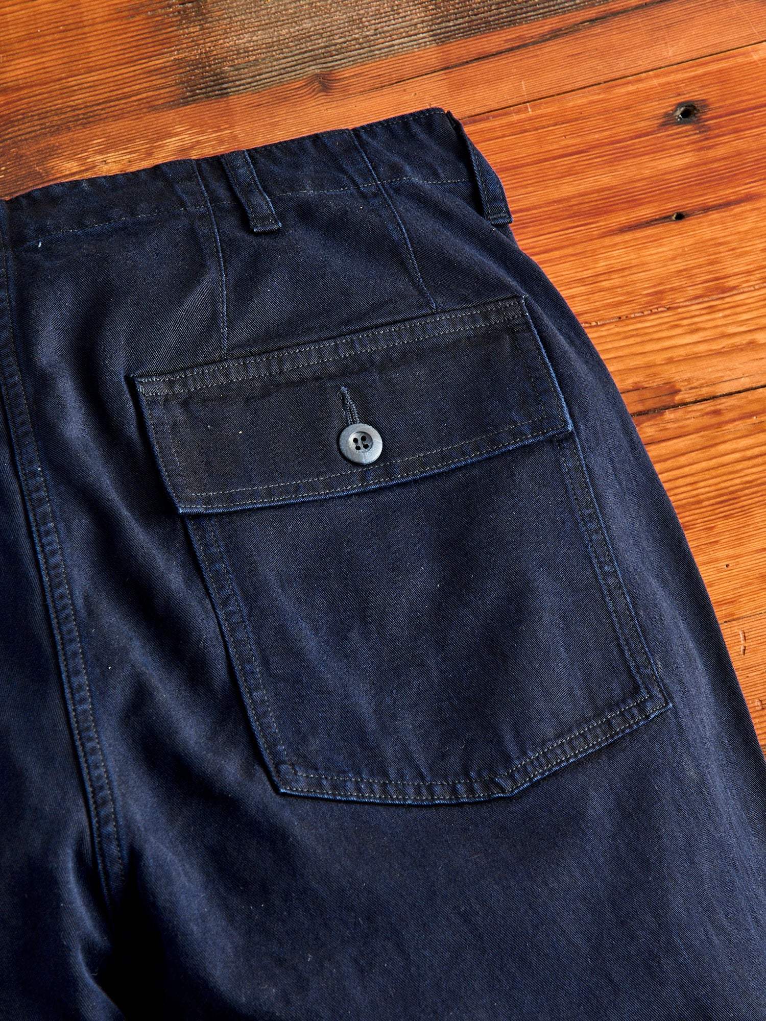 Tencel Twill Fatigue Pants in Indigo - Image 5
