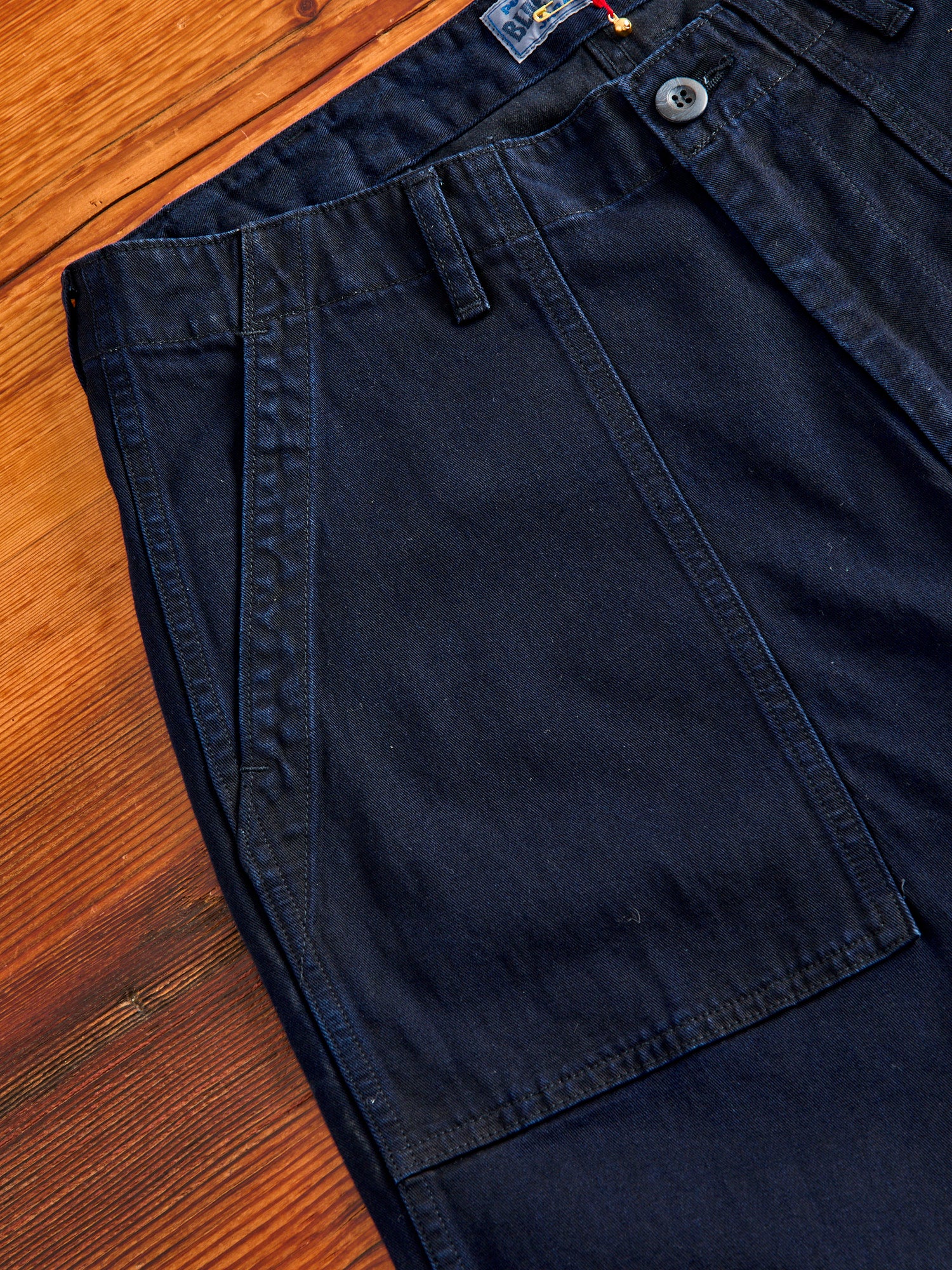 Tencel Twill Fatigue Pants in Indigo - Image 6