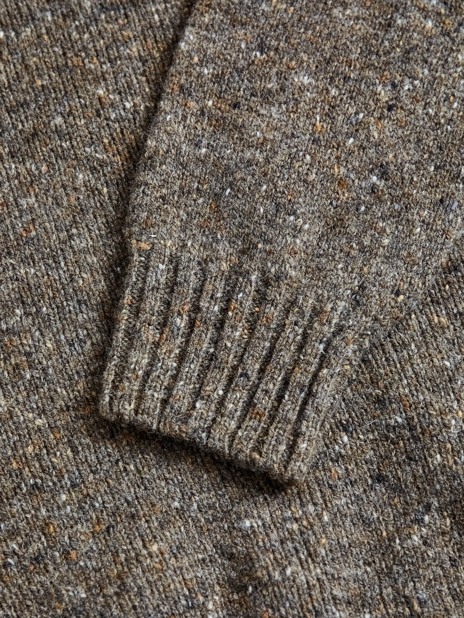 "Terry" Wool Sweater in Brownie - Image 4