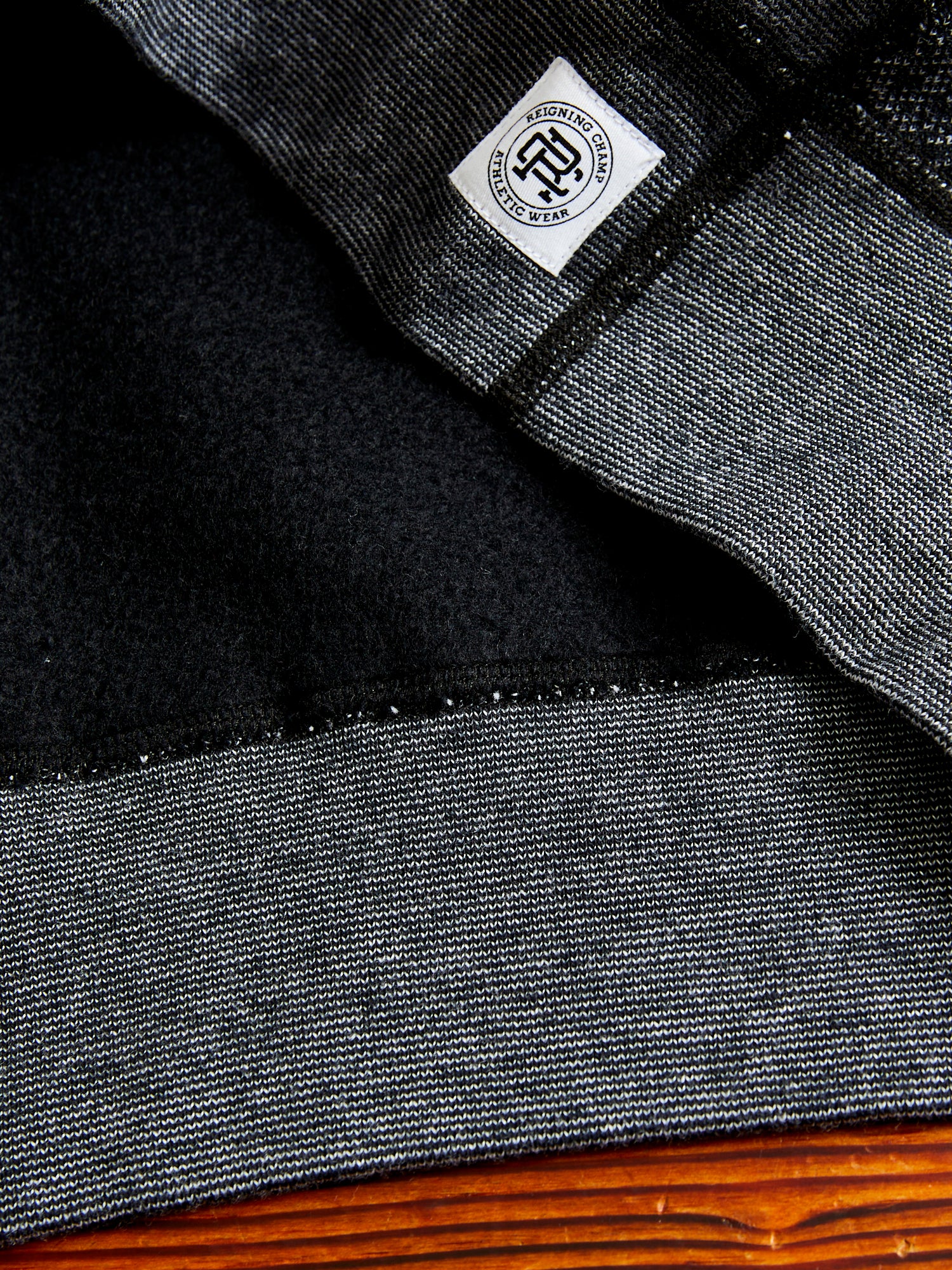 "Tiger Fleece" Crewneck Sweater in Black - Image 5