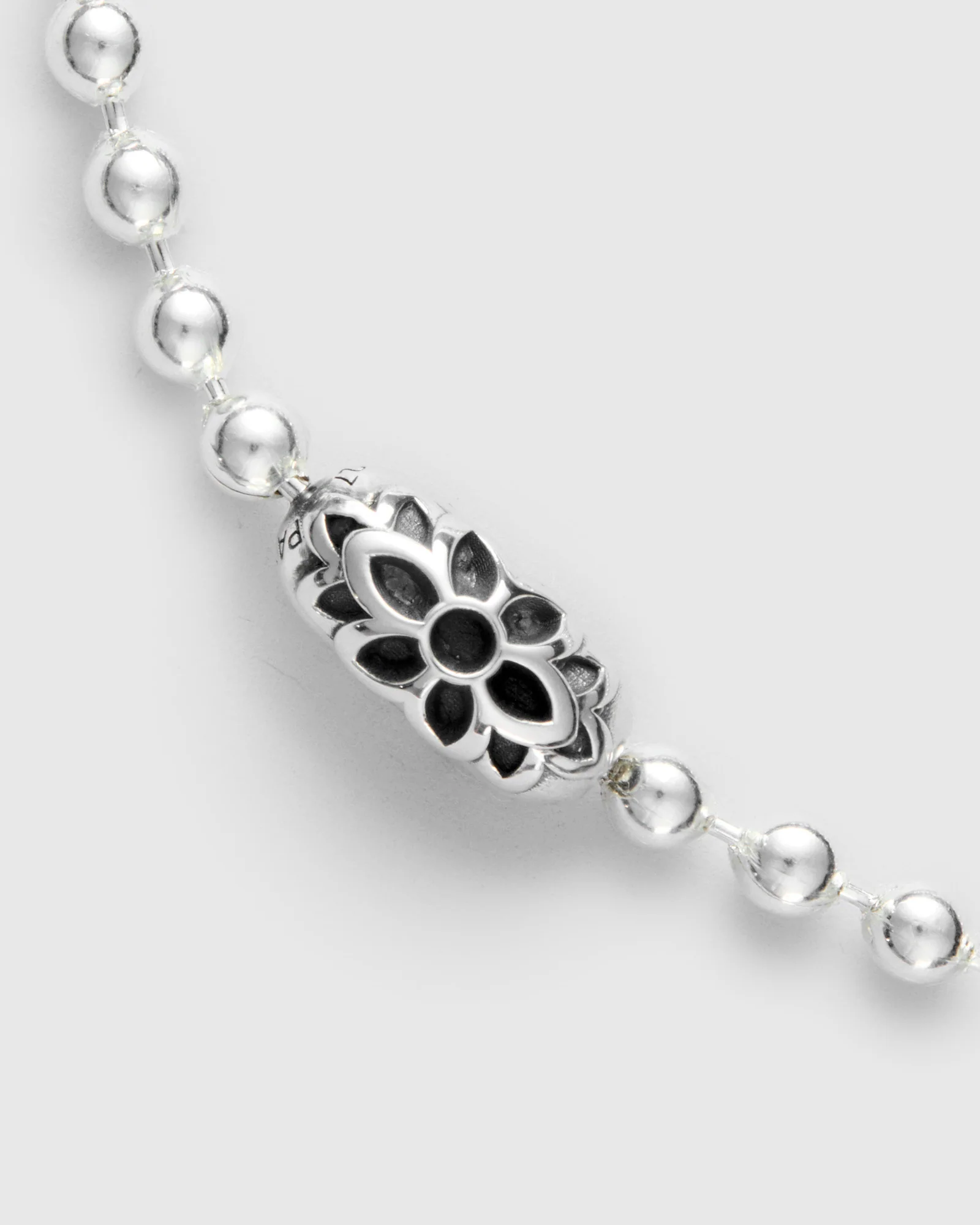 Triple Cutout Poplock Necklace in Sterling Silver - Image 3