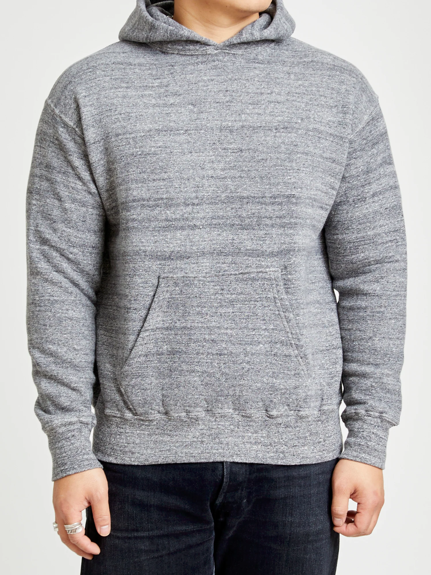 Tsuriami Loopwheel Hoodie in Heather Charcoal - Image 2