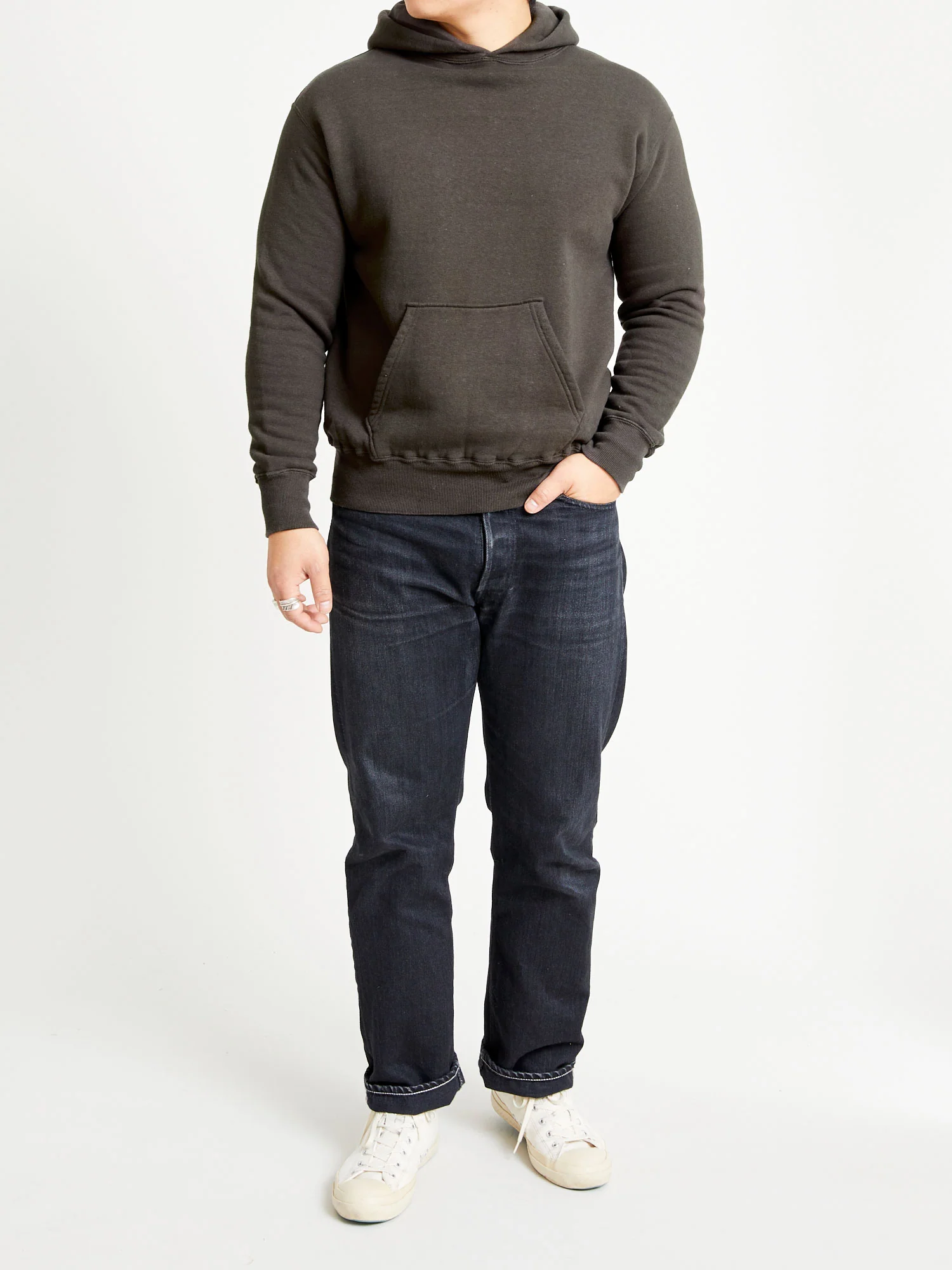 Tsuriami Loopwheel Hoodie in Sumikuro - Image 8