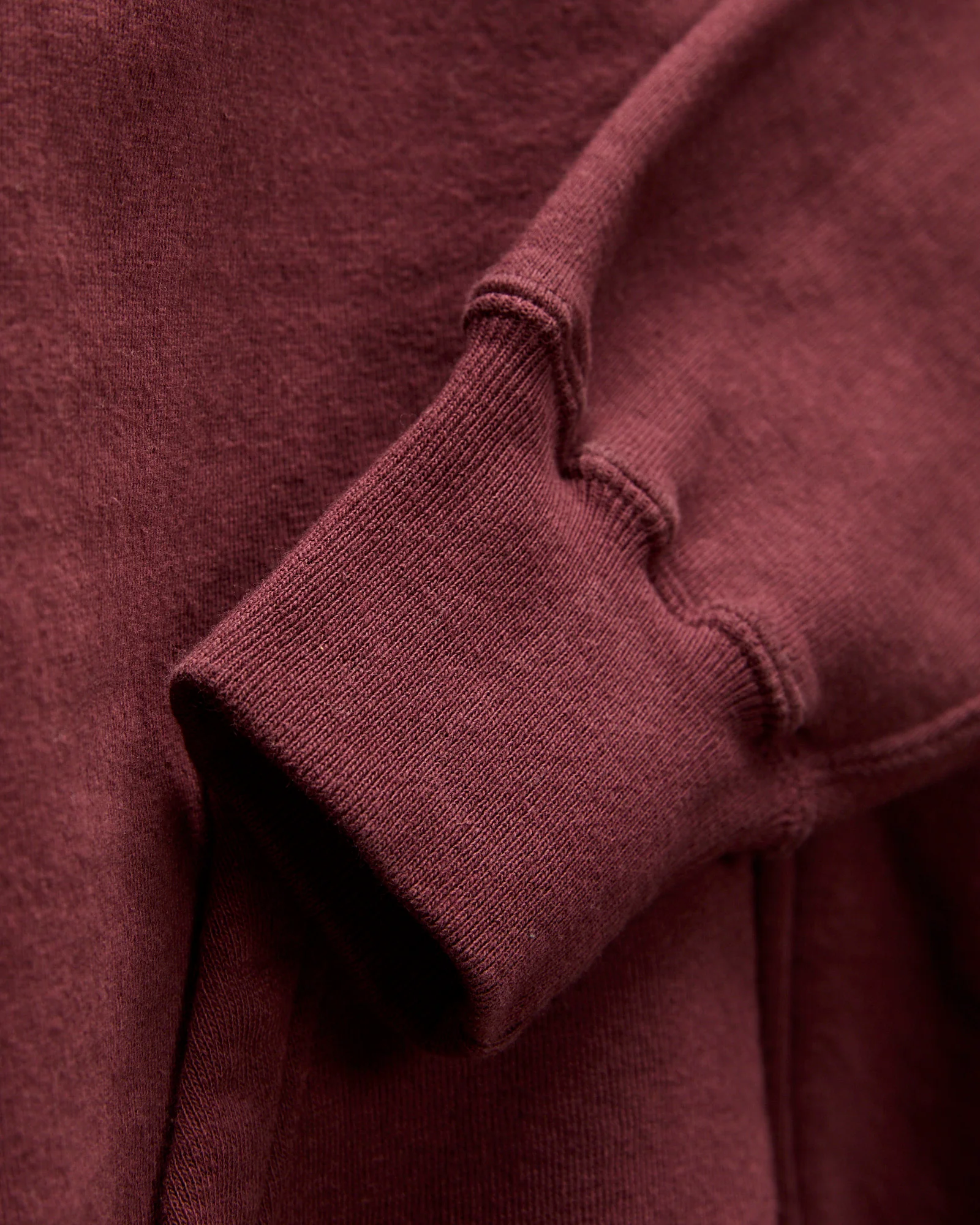 Tsuriami Loopwheel Zip Hoodie in Bordeux - Image 6