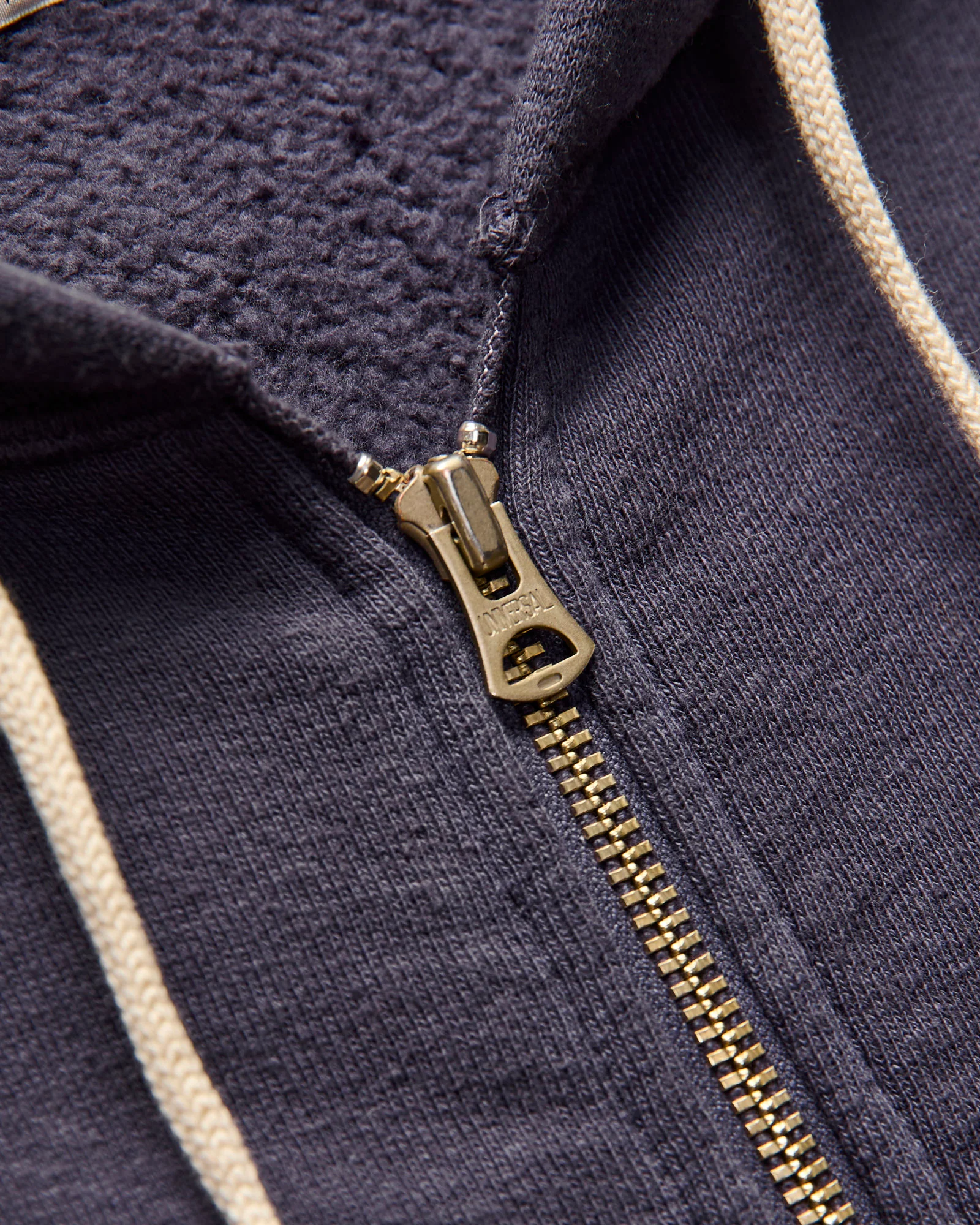 Tsuriami Loopwheel Zip Hoodie in Navy - Image 5