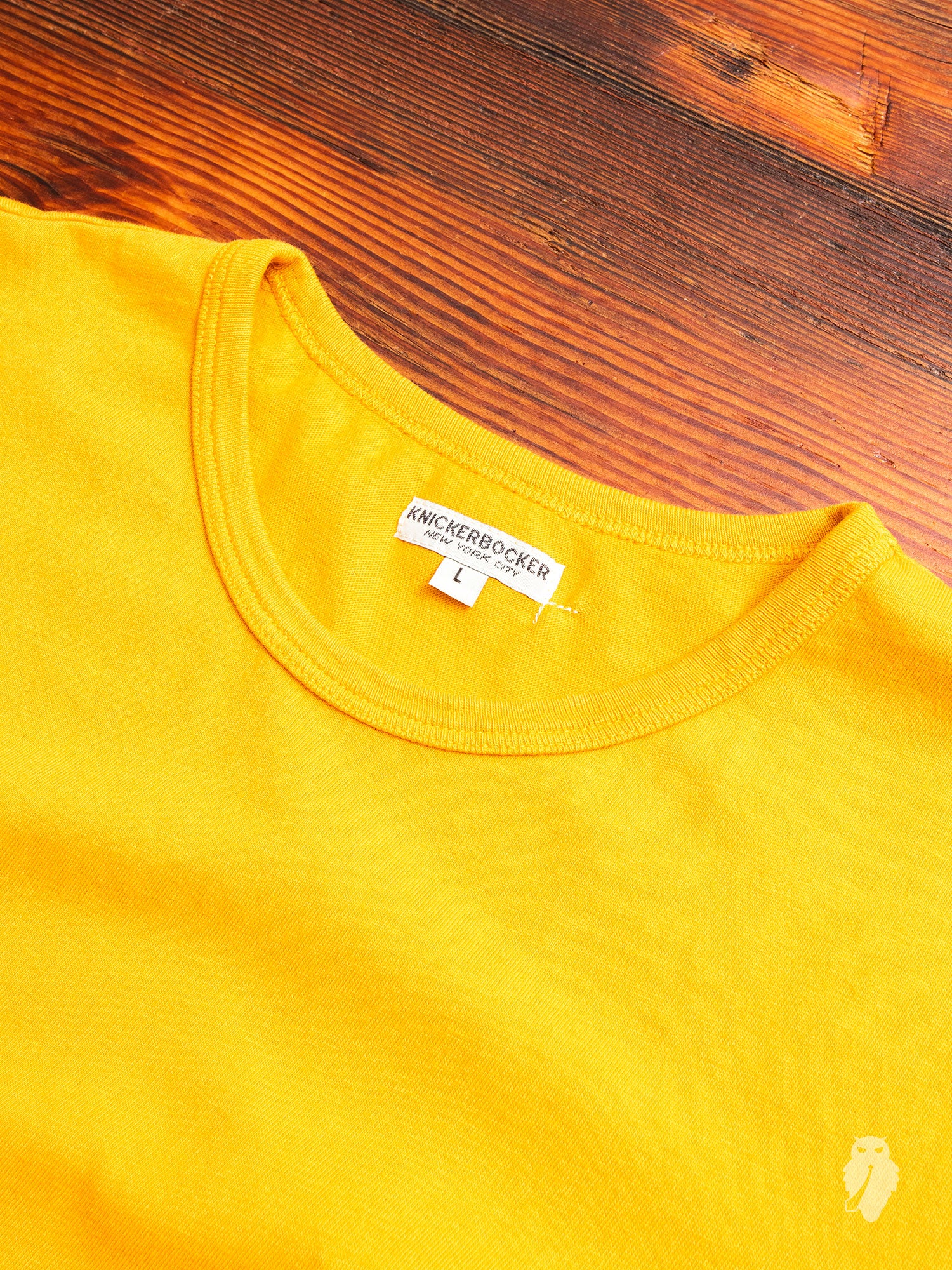 Tube Knit Pocket T-Shirt in Mango - Image 3
