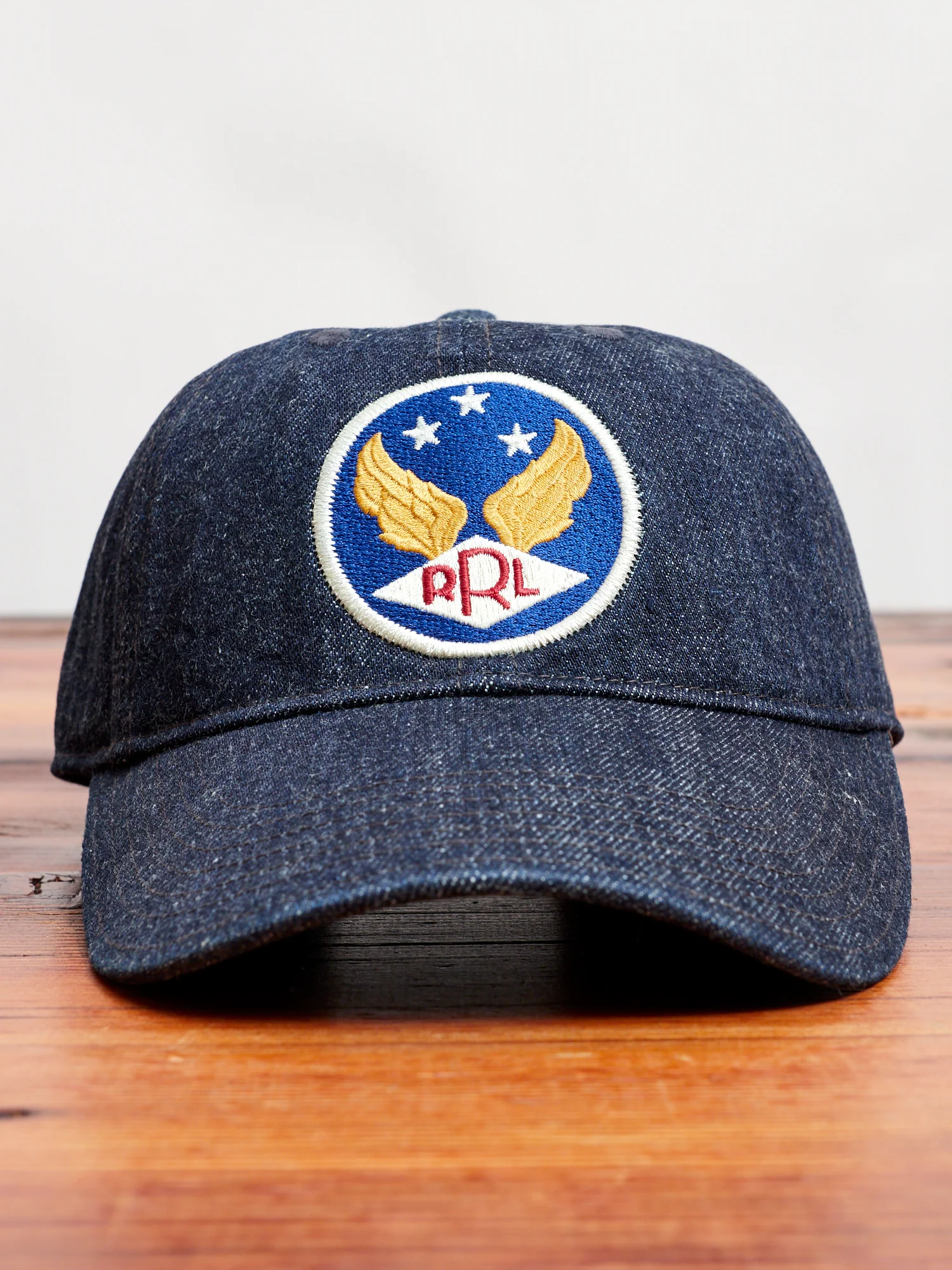 Denim Baseball Cap in Indigo - Image 4