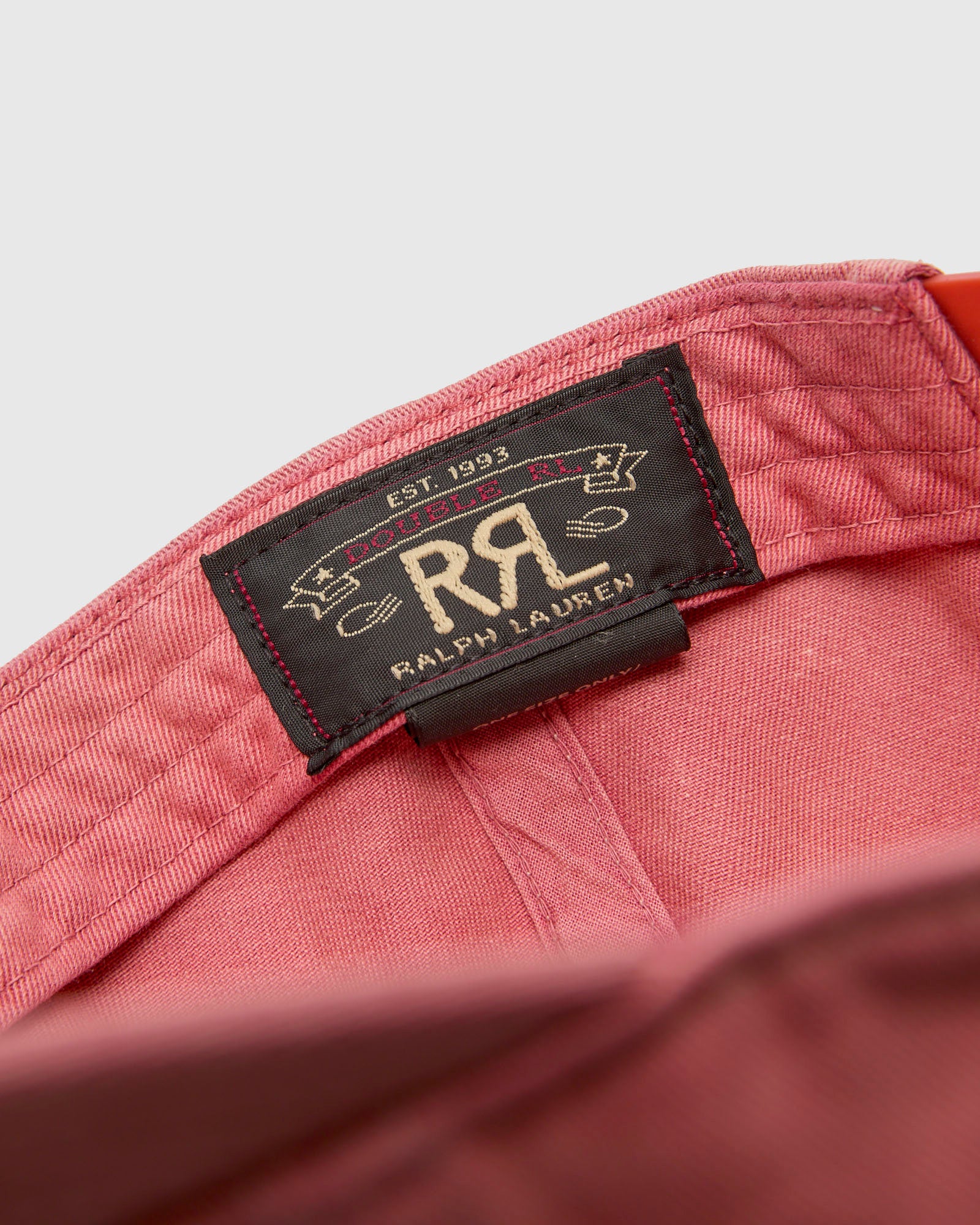 Twill Baseball Cap in Faded Red - Image 5