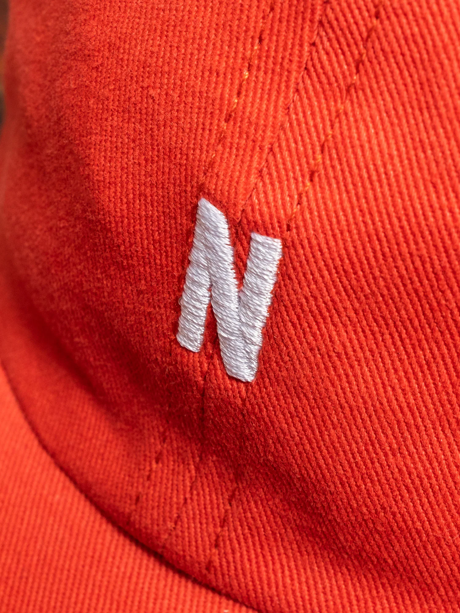 Twill Sports Cap in Red - Image 3
