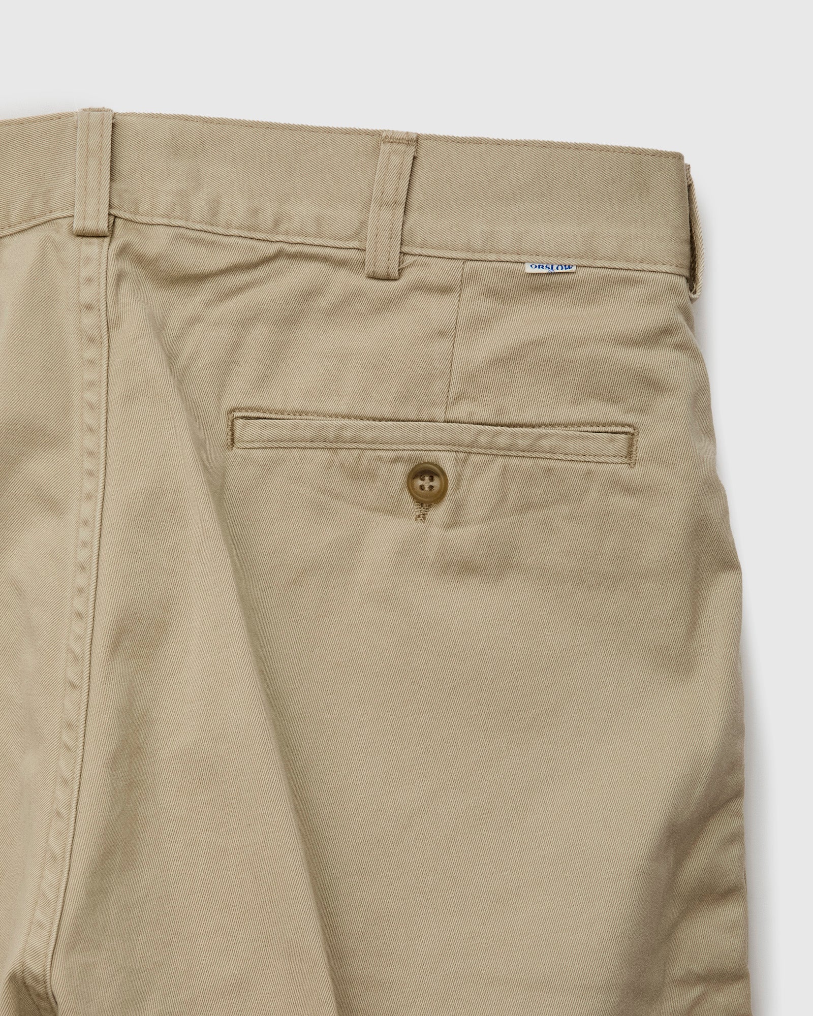 Two Tuck Wide Trousers in Khaki - Image 8