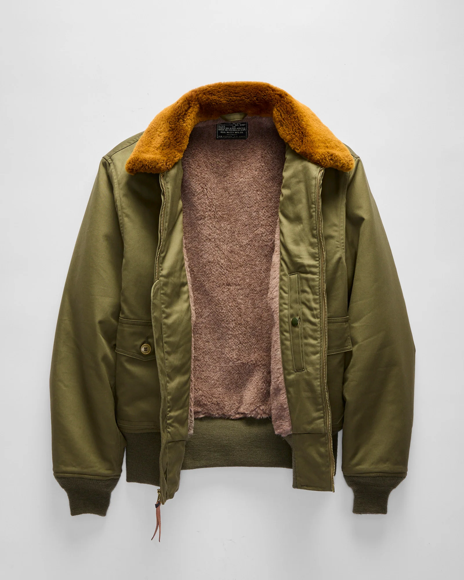 Type B-10 Flight Jacket in Olive - Image 2