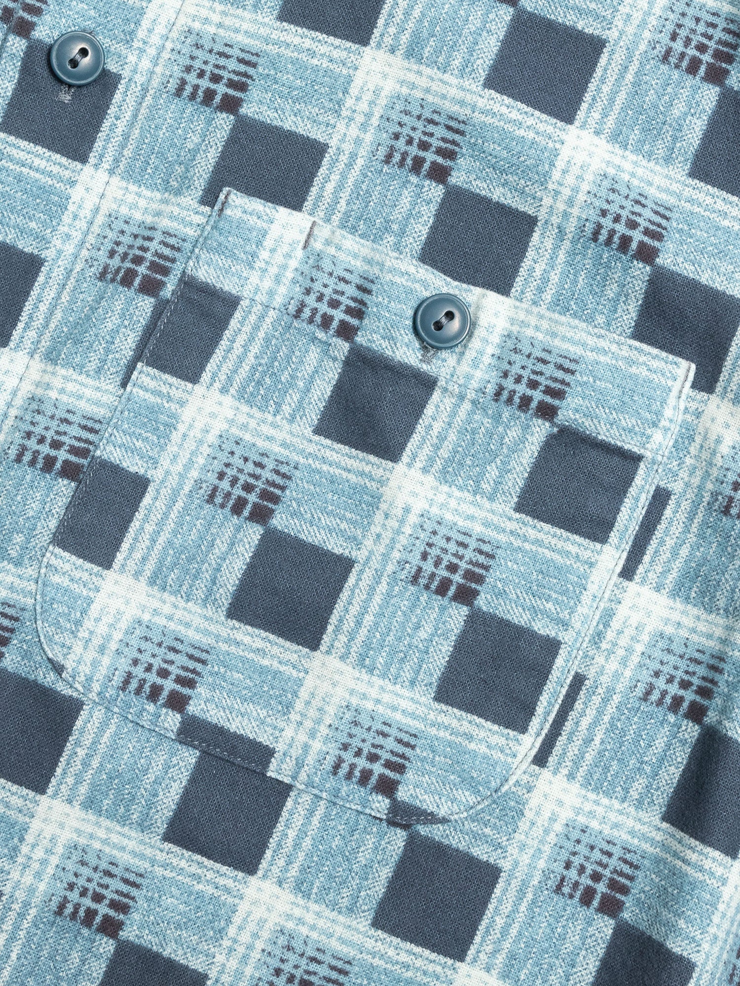 Universal Camp Shirt in Blue/Blue - Image 4