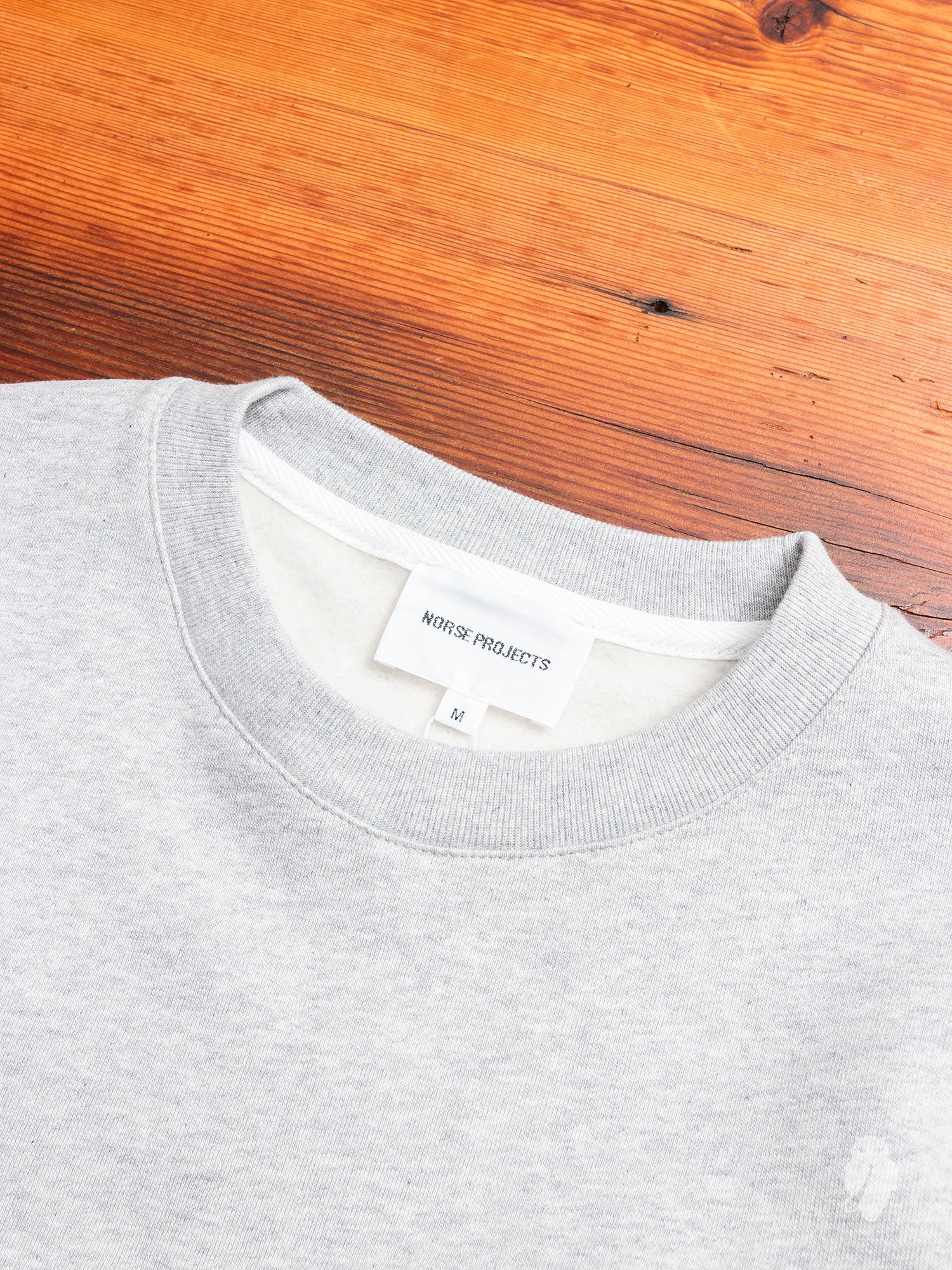 Vagn Crewneck Sweater in Light Grey Melange - Image 3