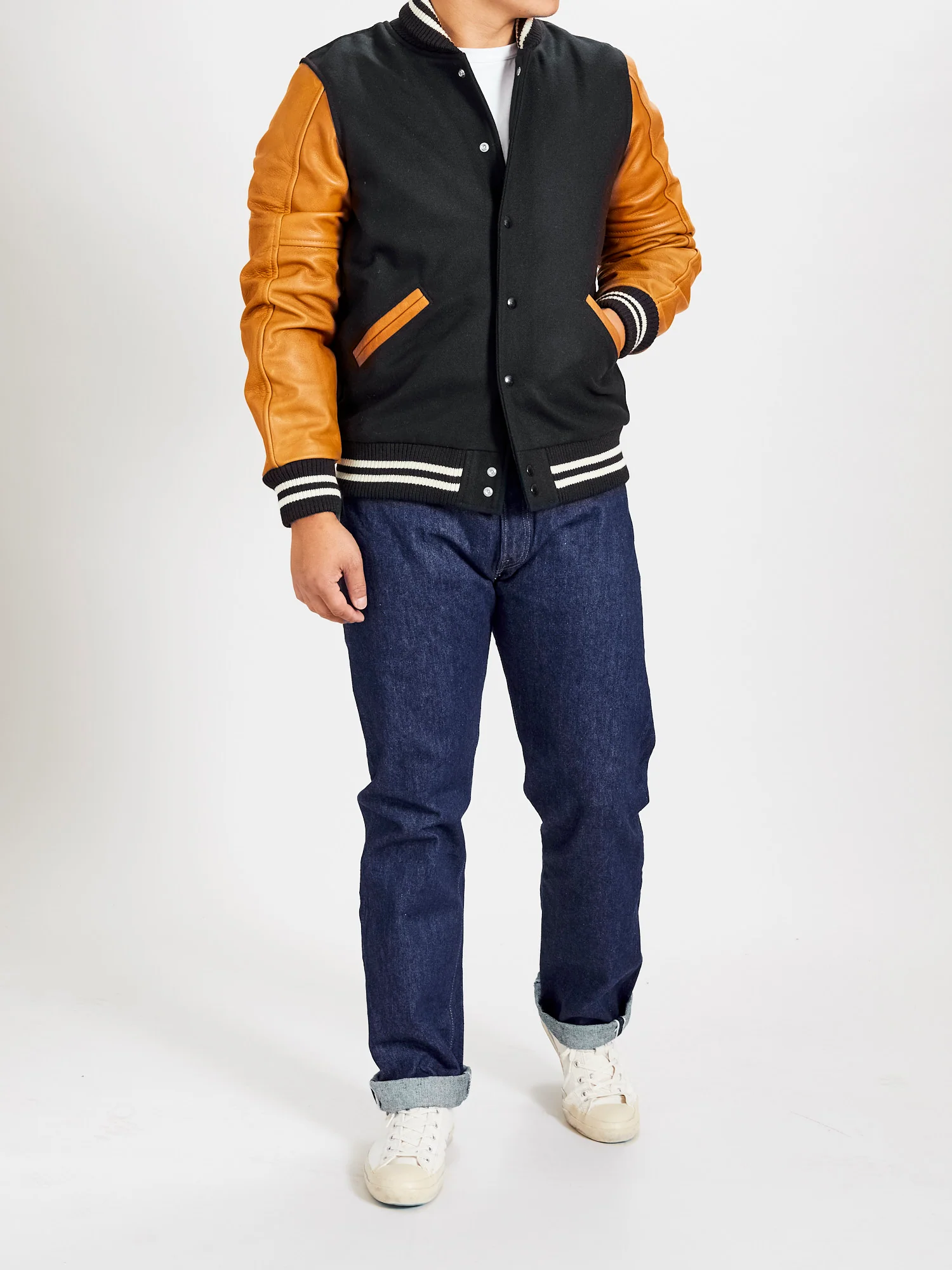 Varsity Jacket in Black Rust - Image 11