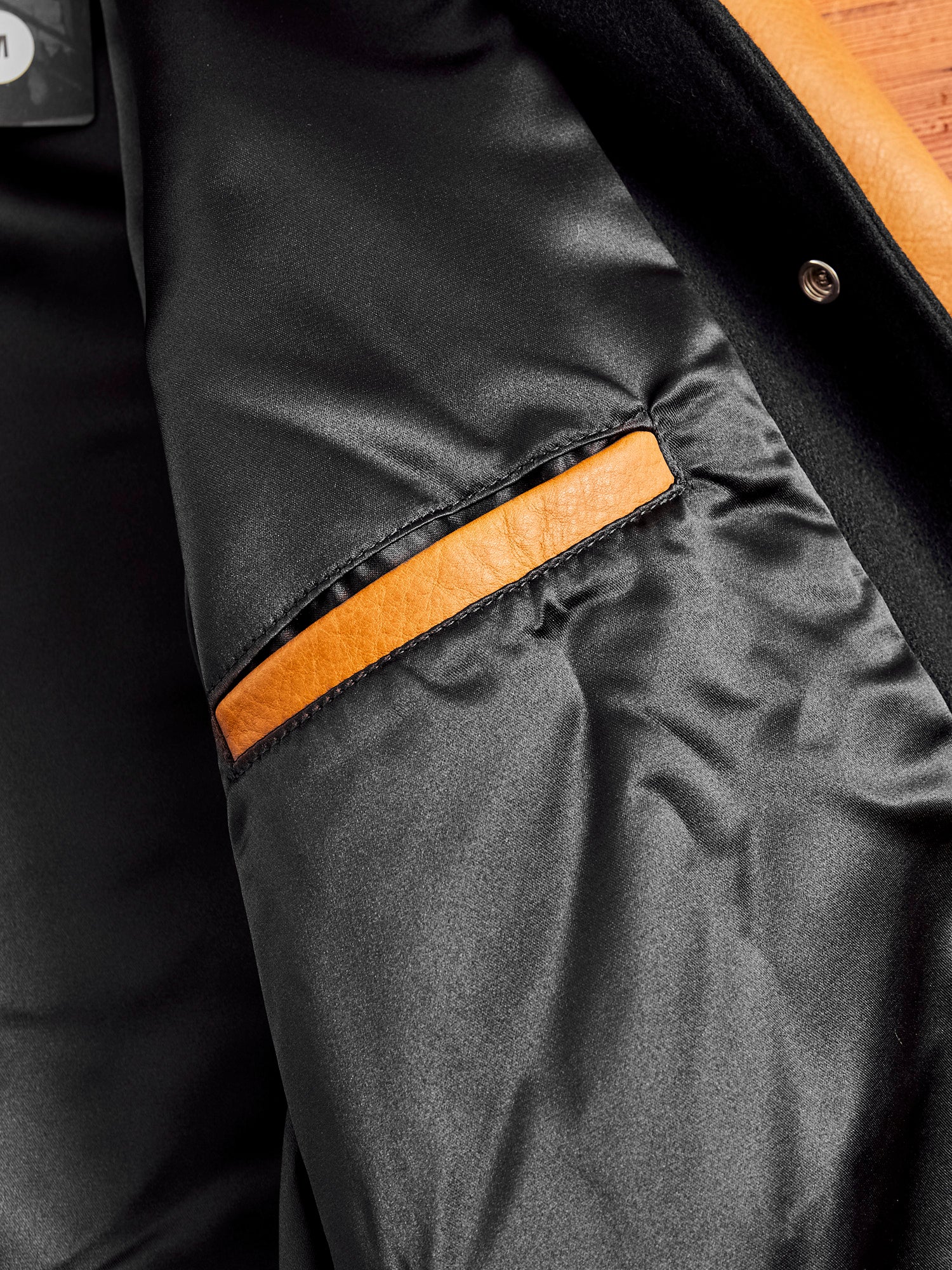 Varsity Jacket in Black Rust - Image 7