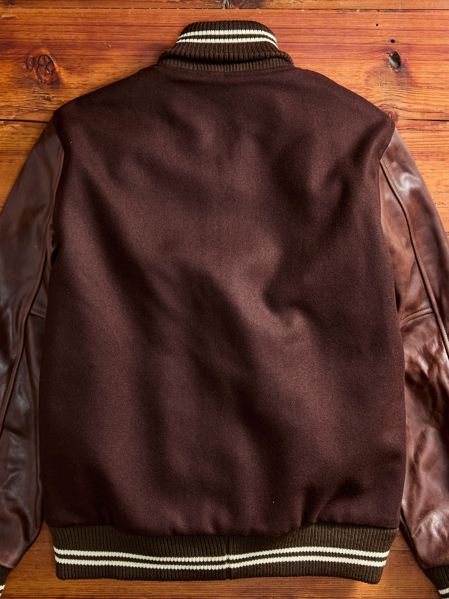 Varsity Jacket in Brown/Brandy - Image 5