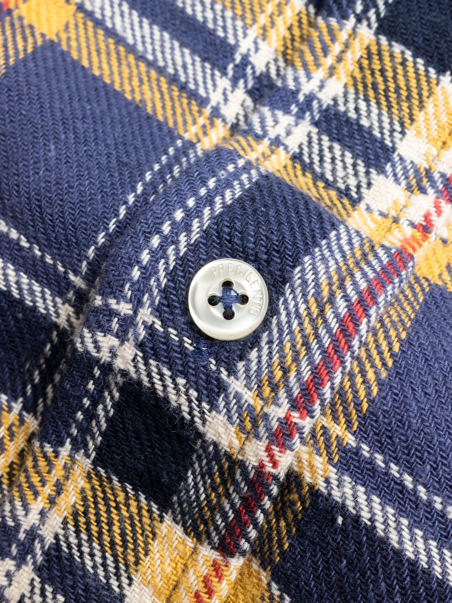 "Vespa P's" Check Flannel in Blue - Image 4